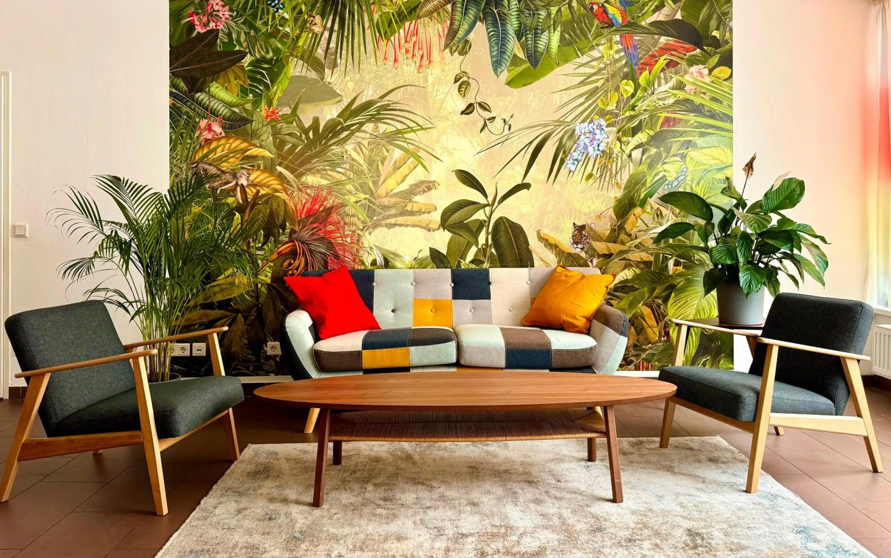 Seating area in A&T Hotel & Hostel