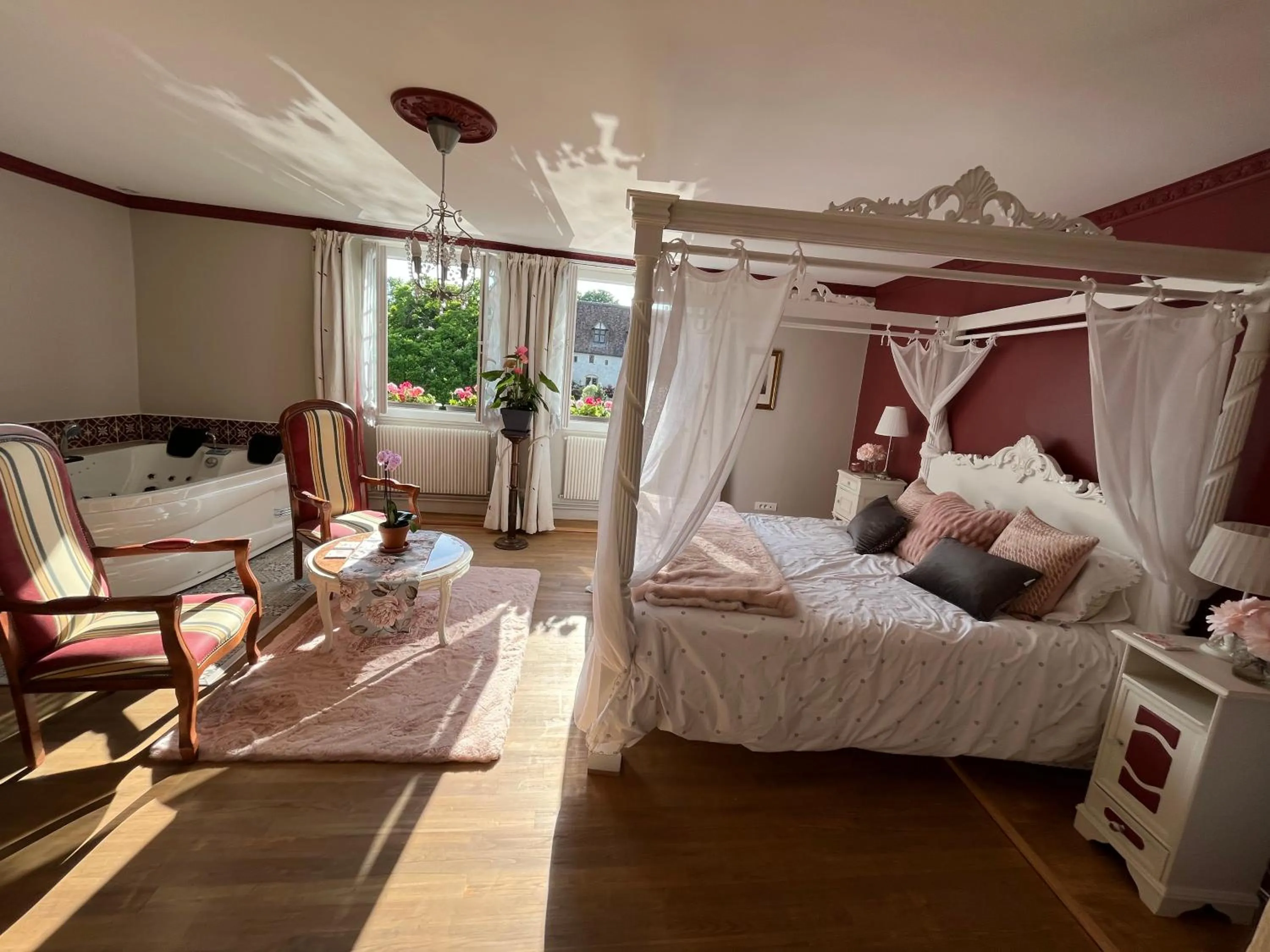 Bed in Les Bruyeres Chambres dhotes et Gite