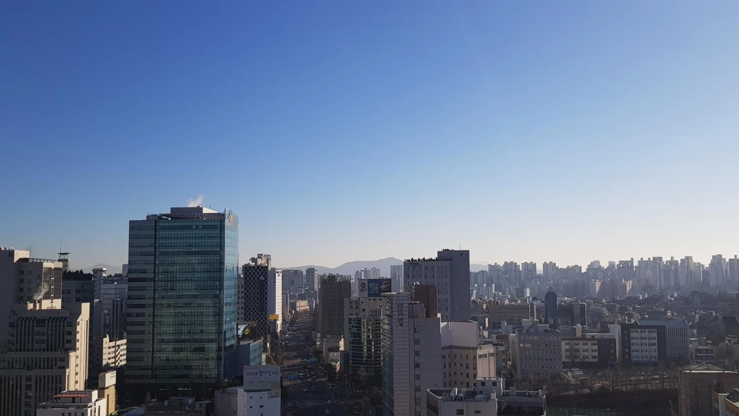 City view in Myeongdong Merlin Hotel