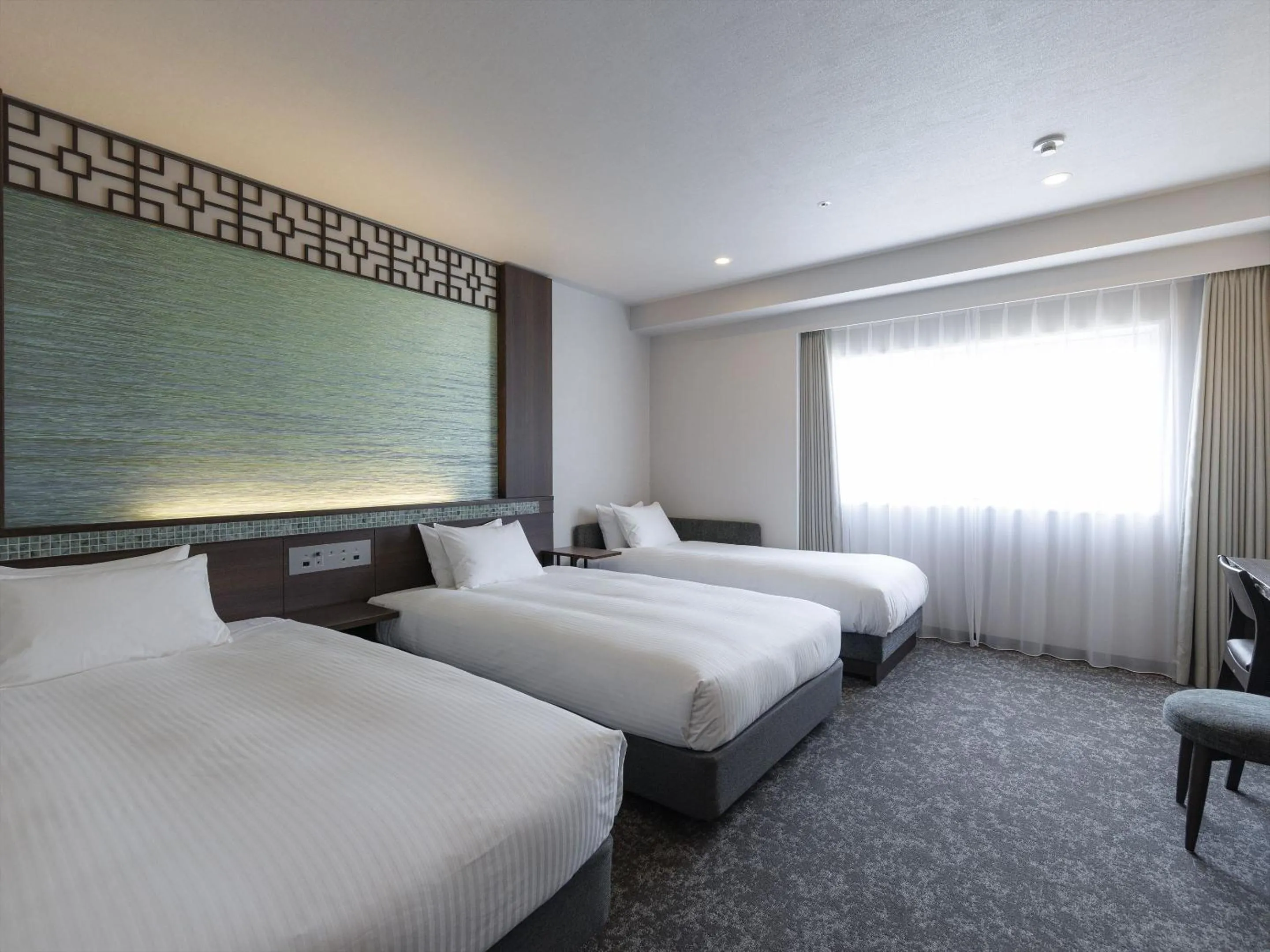 Photo of the whole room, Bed in JR Kyushu Hotel Nagasaki