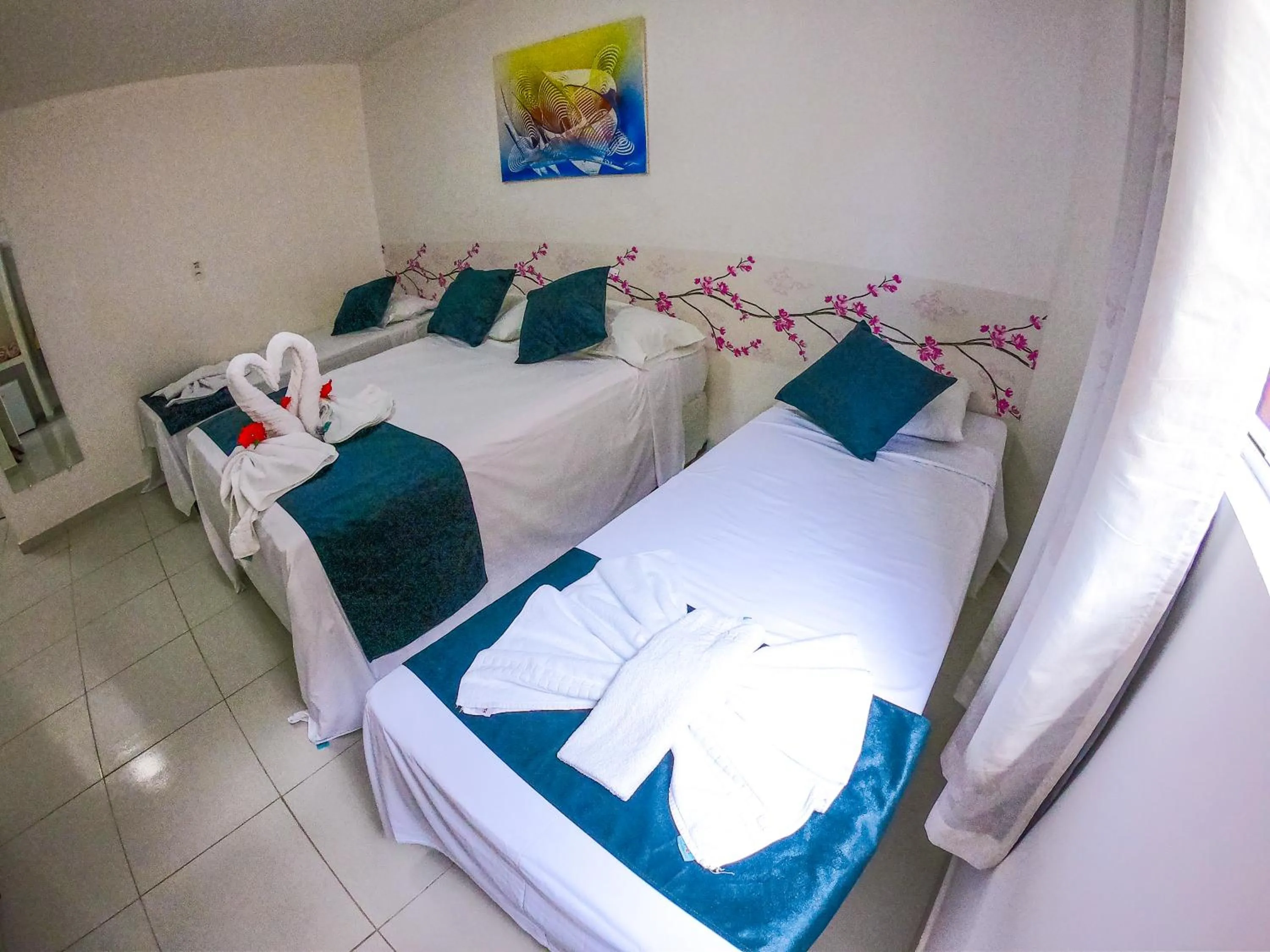 Bed in Pousada Sereia do Porto