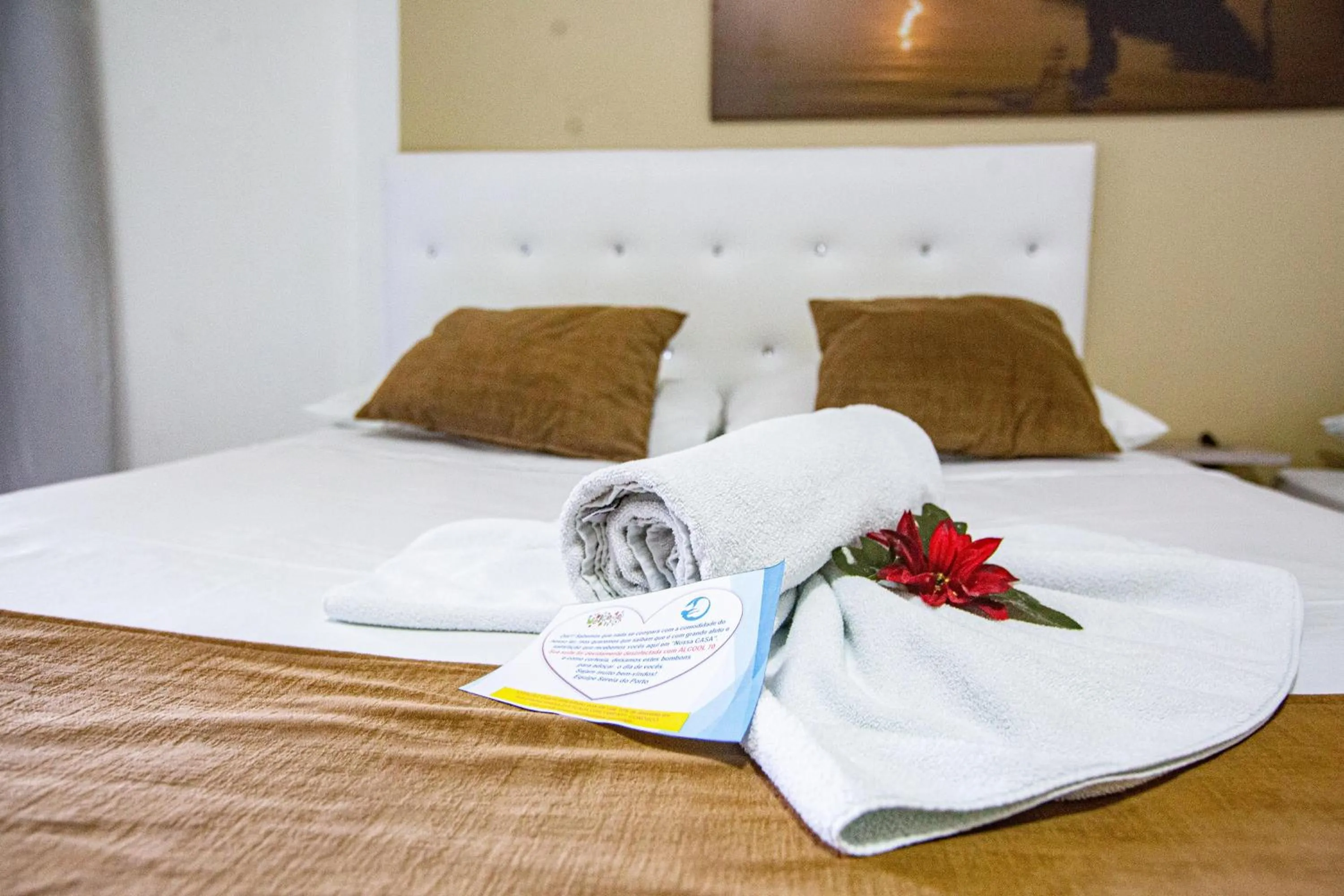 Bed in Pousada Sereia do Porto