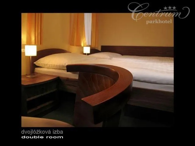 Text overlay, Bed in Parkhotel Centrum