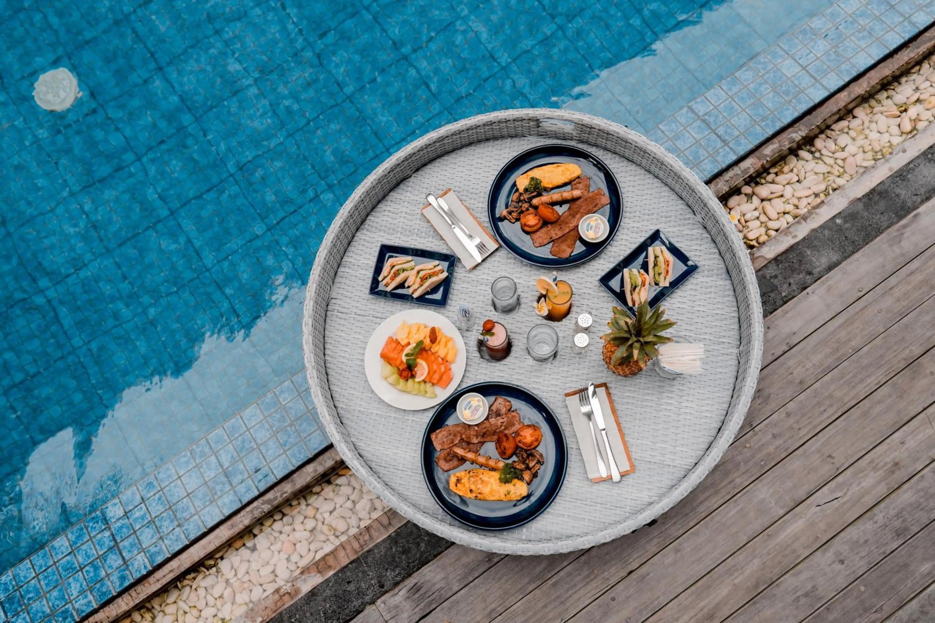 Food and drinks in The Rooms Apartment Bali by ARM Hospitality