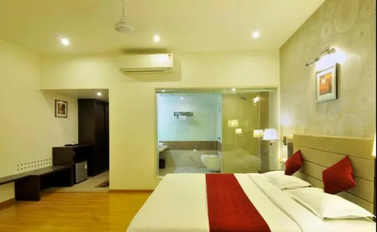 Photo of the whole room, Bed in Hotel Aditya