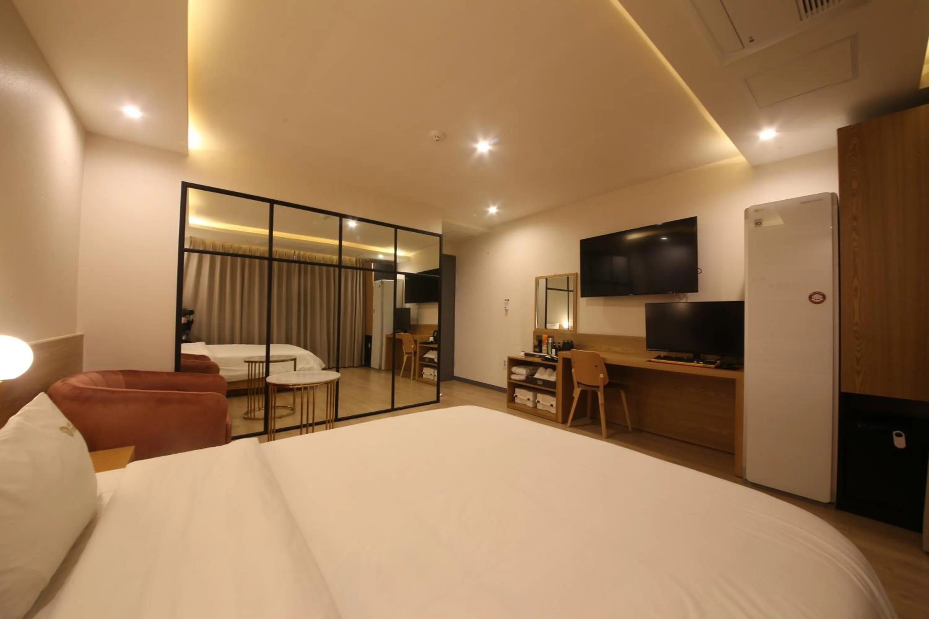 Bed in Hotel Prima Busan