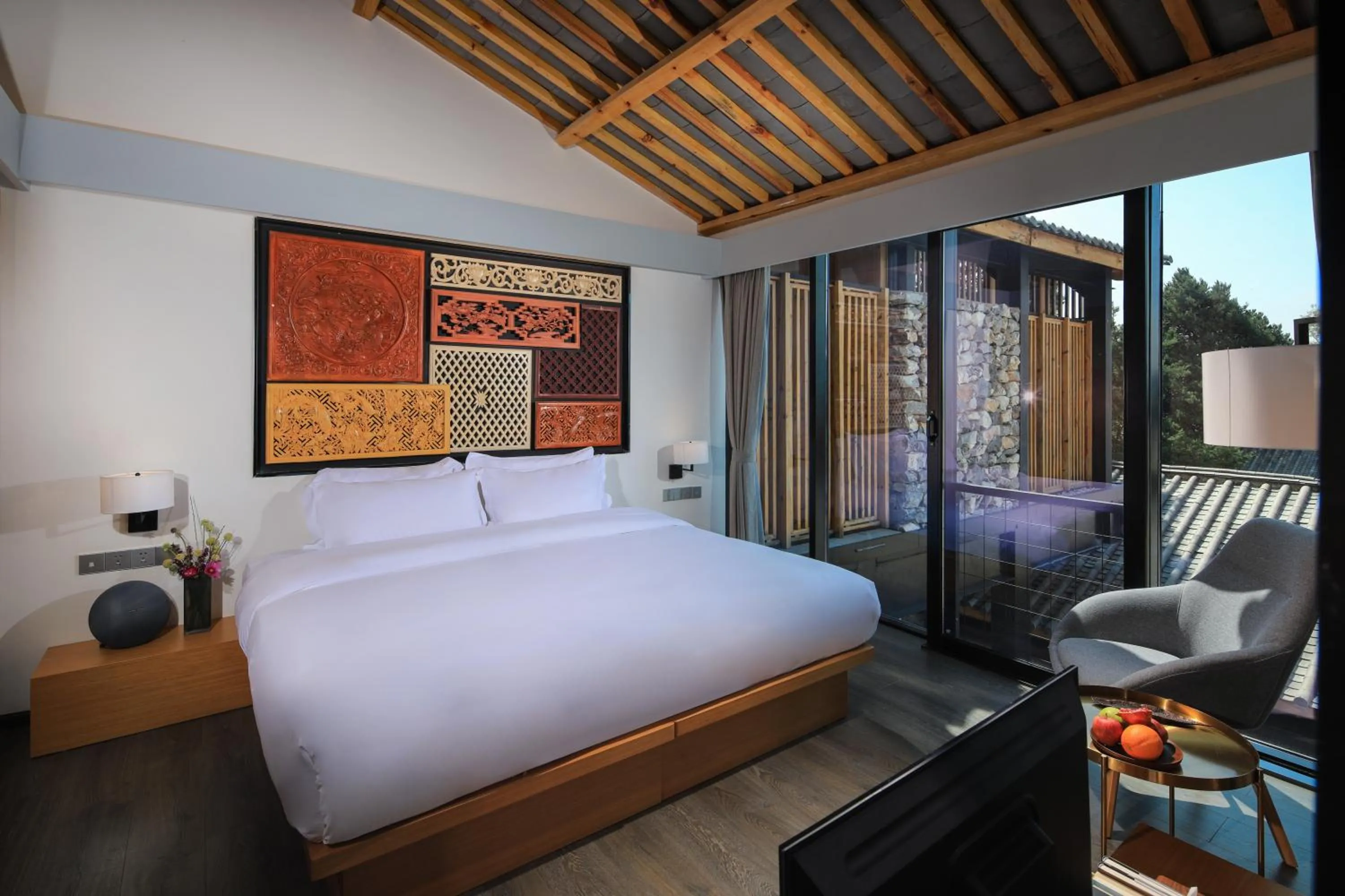 Bed in The Rock Hotel