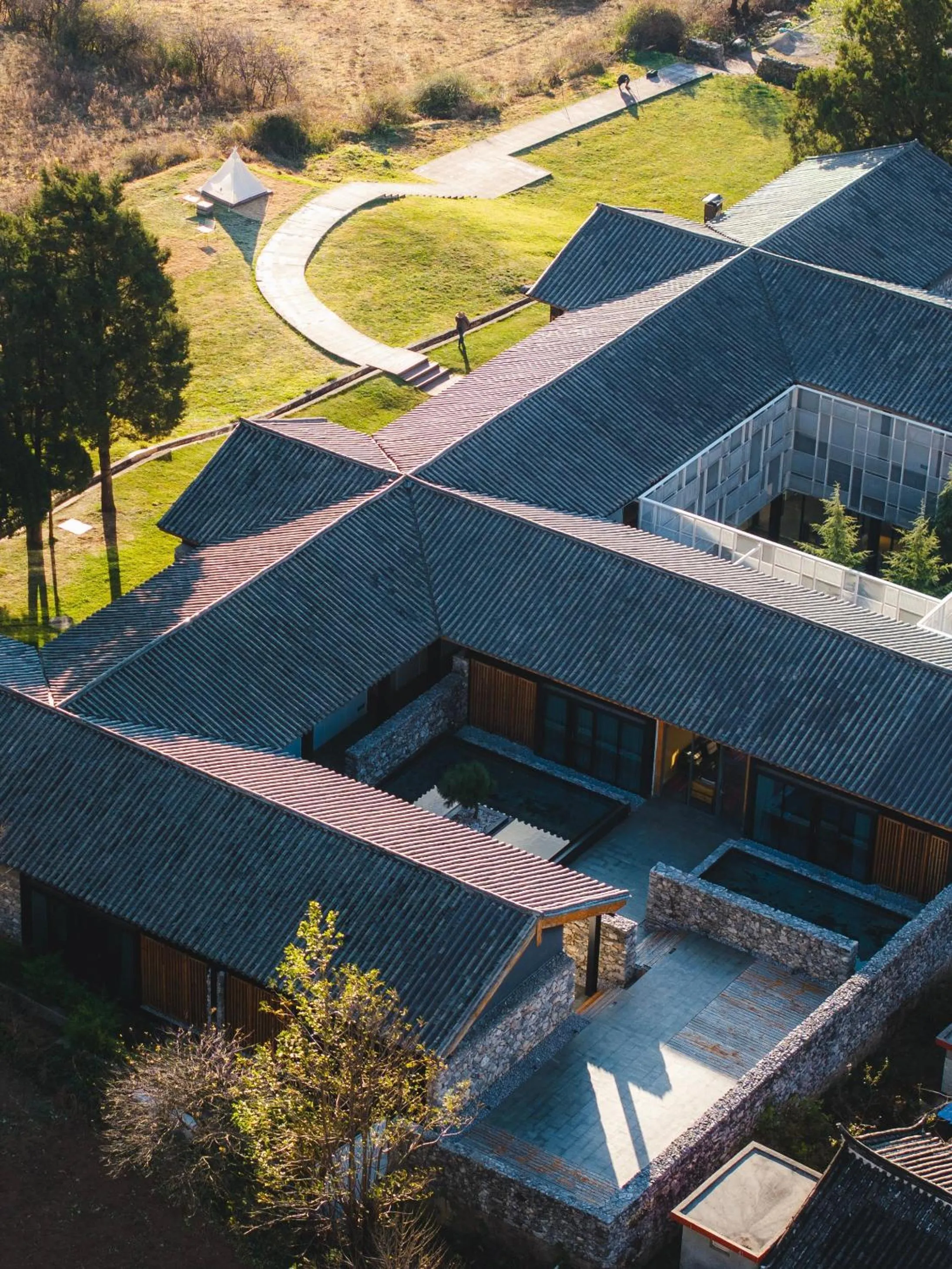 Bird's eye view in The Rock Hotel