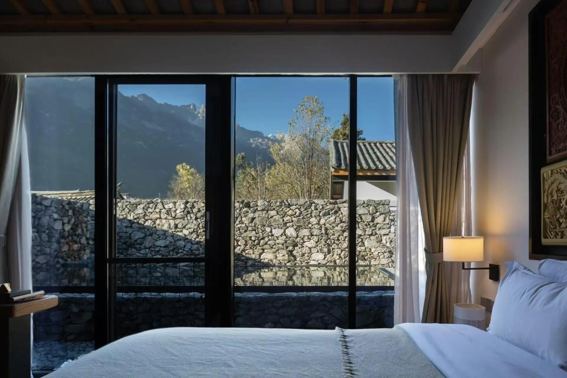 Bed in The Rock Hotel