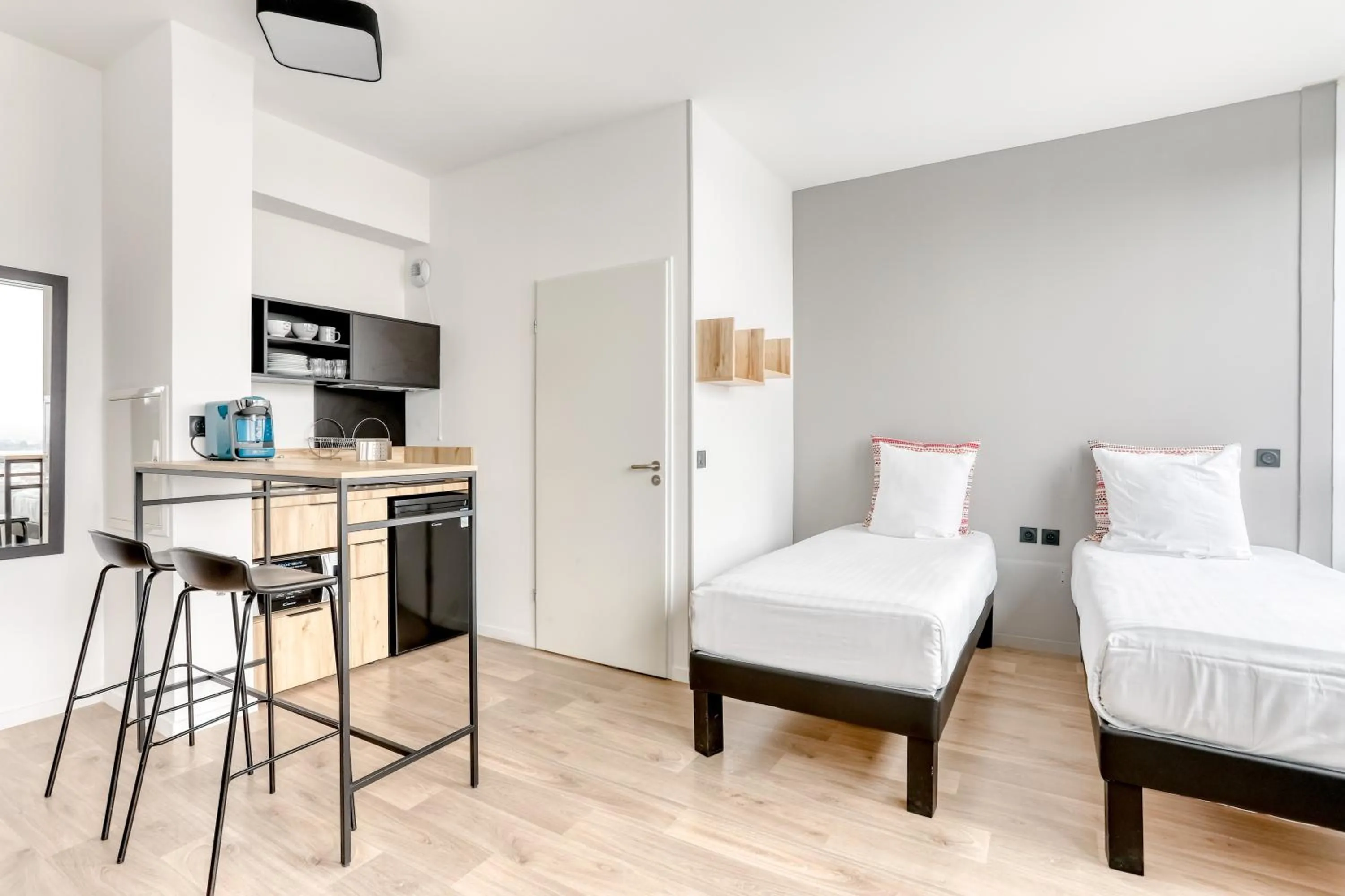 Bedroom, Bed in ECLA Paris Massy Palaiseau