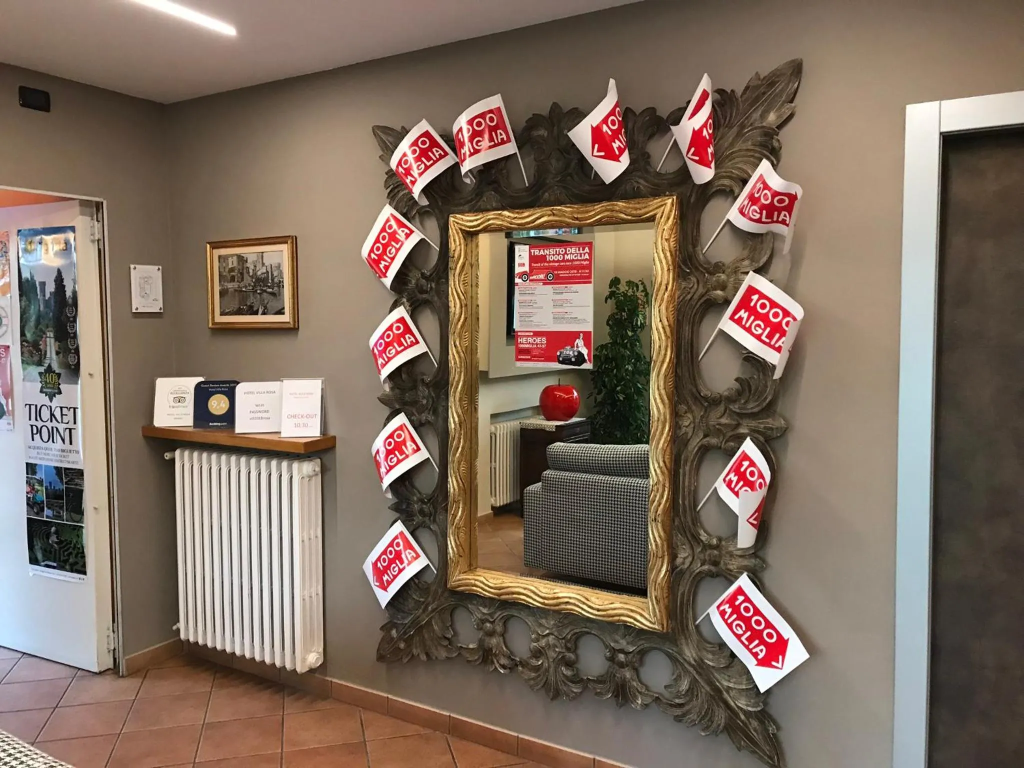 Lobby or reception in Hotel Villa Rosa