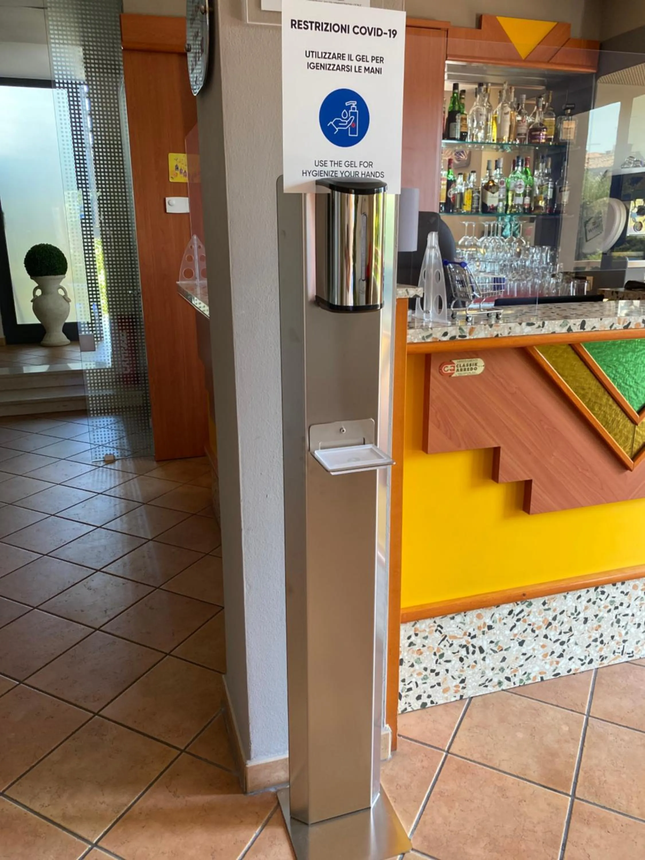 Seating area in Hotel Villa Rosa