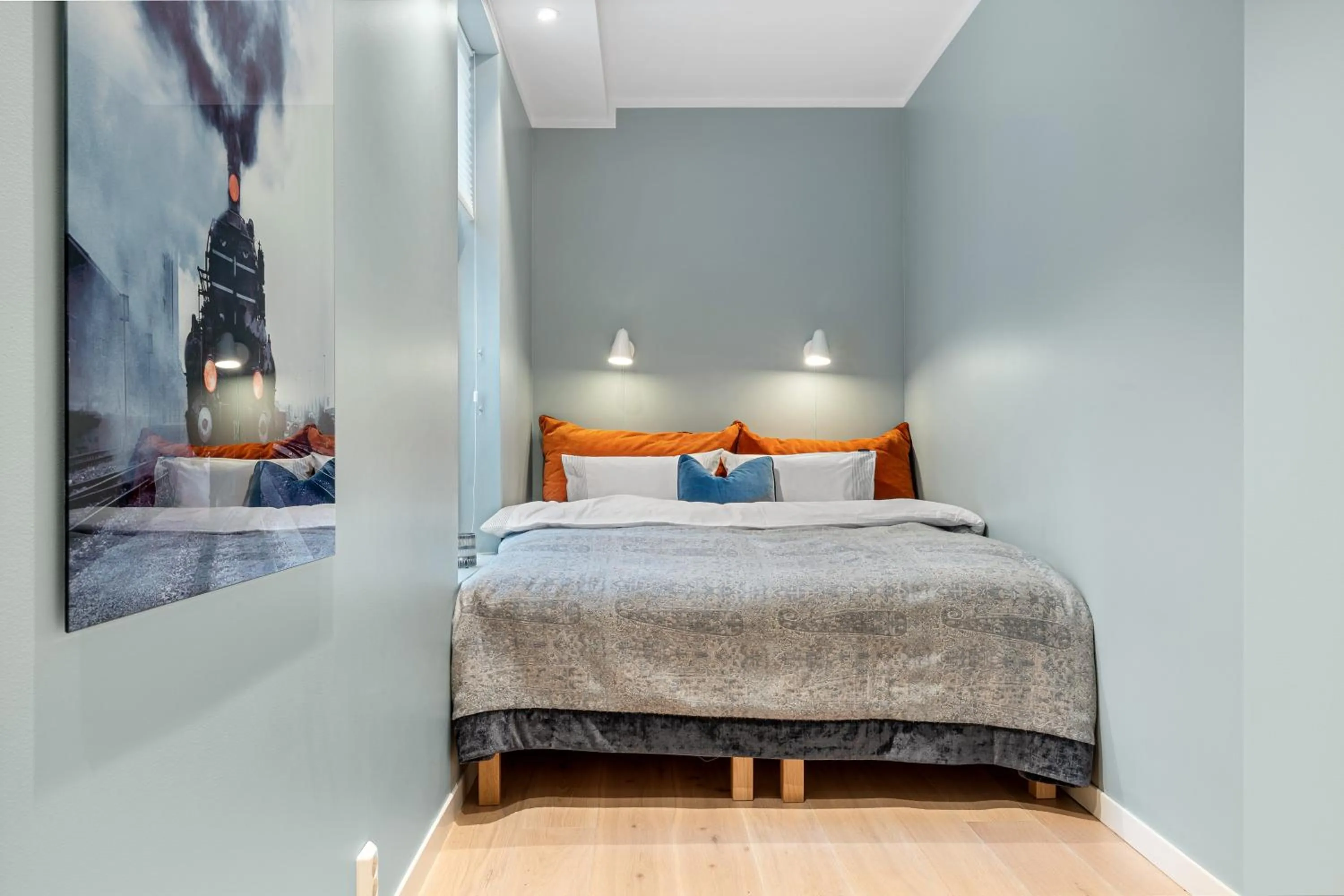 Bed in Høyden Apartments