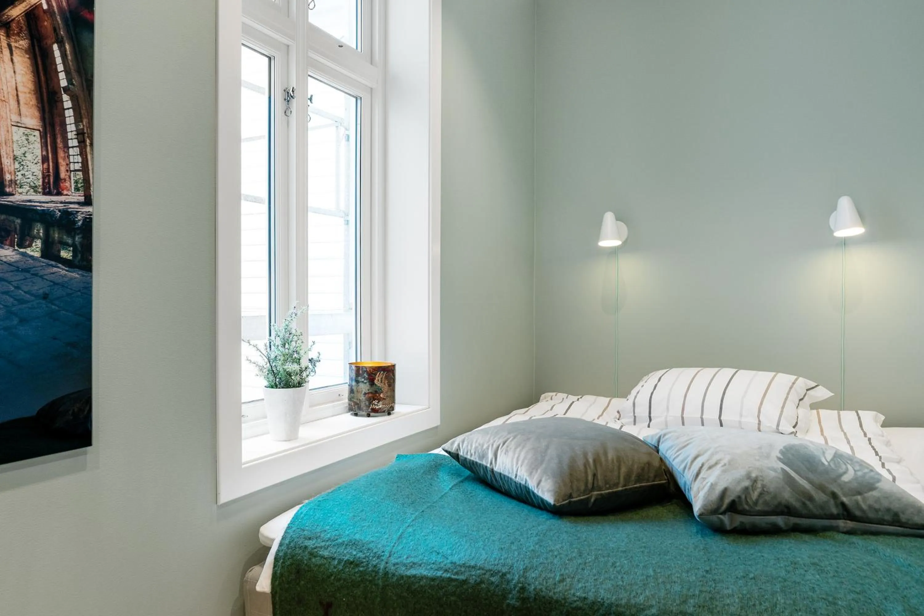 Bed in Høyden Apartments