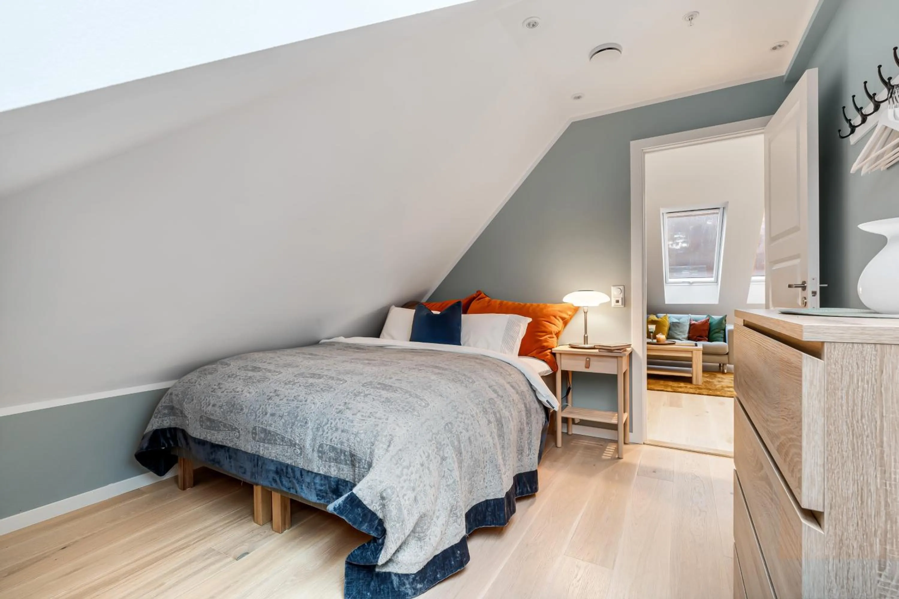 Bed in Høyden Apartments