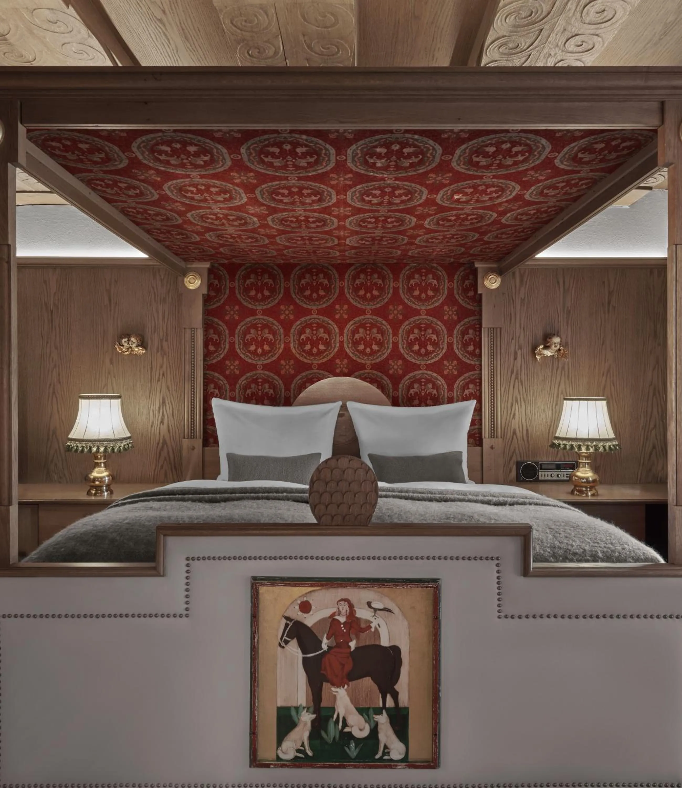 Bed in Hotel Goldener Greif