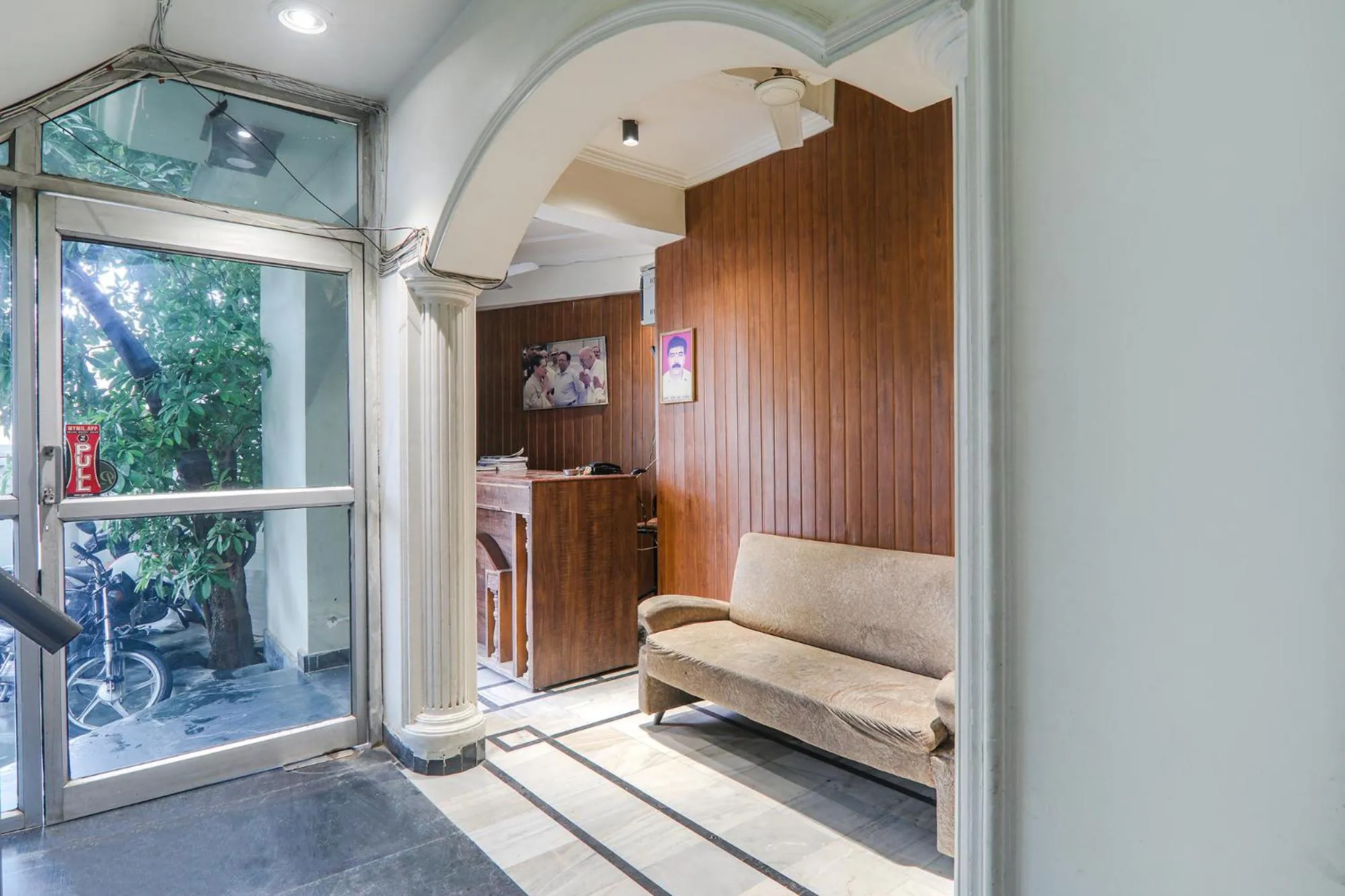 Seating area in FabHotel Bless Inn