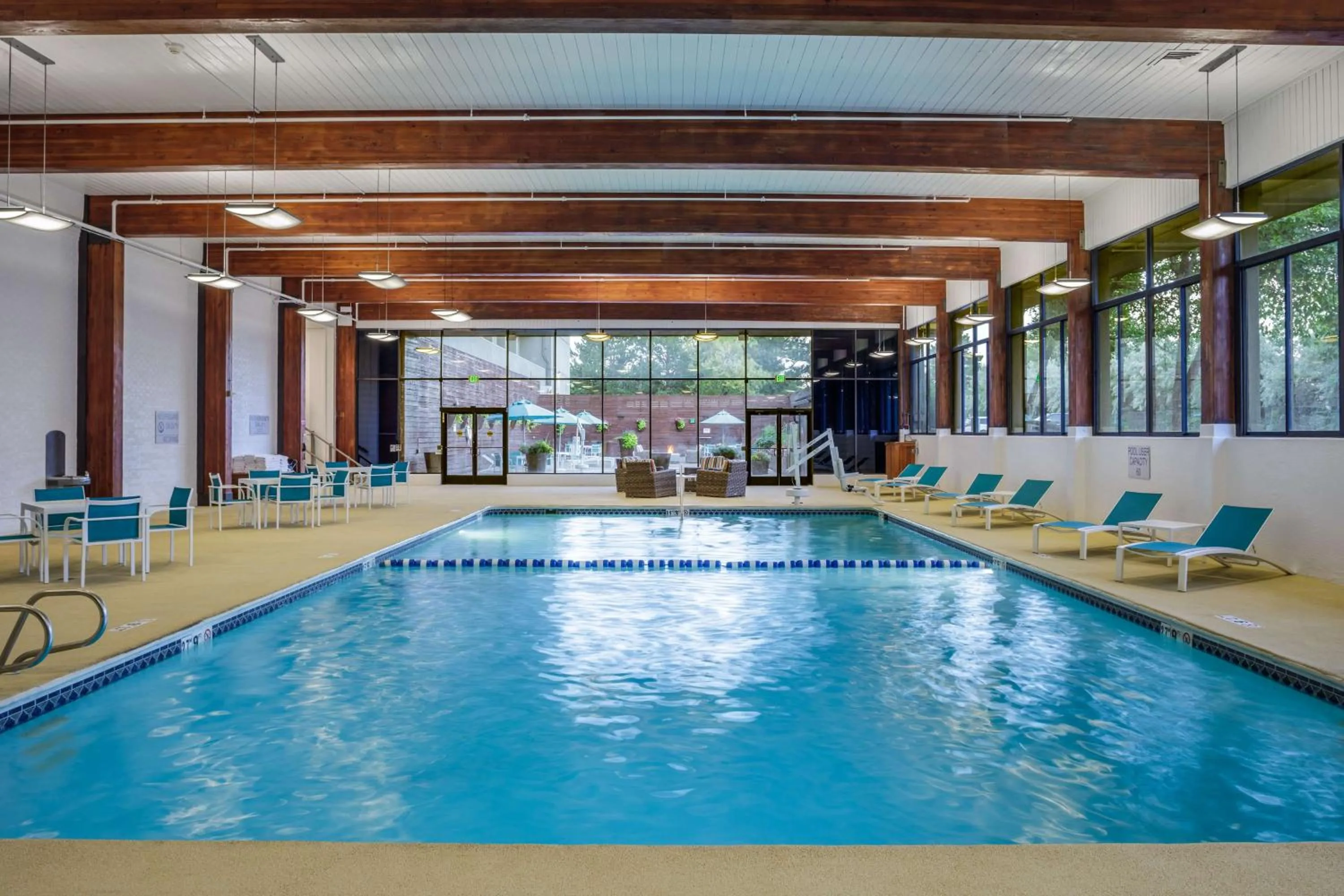 Pool view in DoubleTree by Hilton Hotel Denver