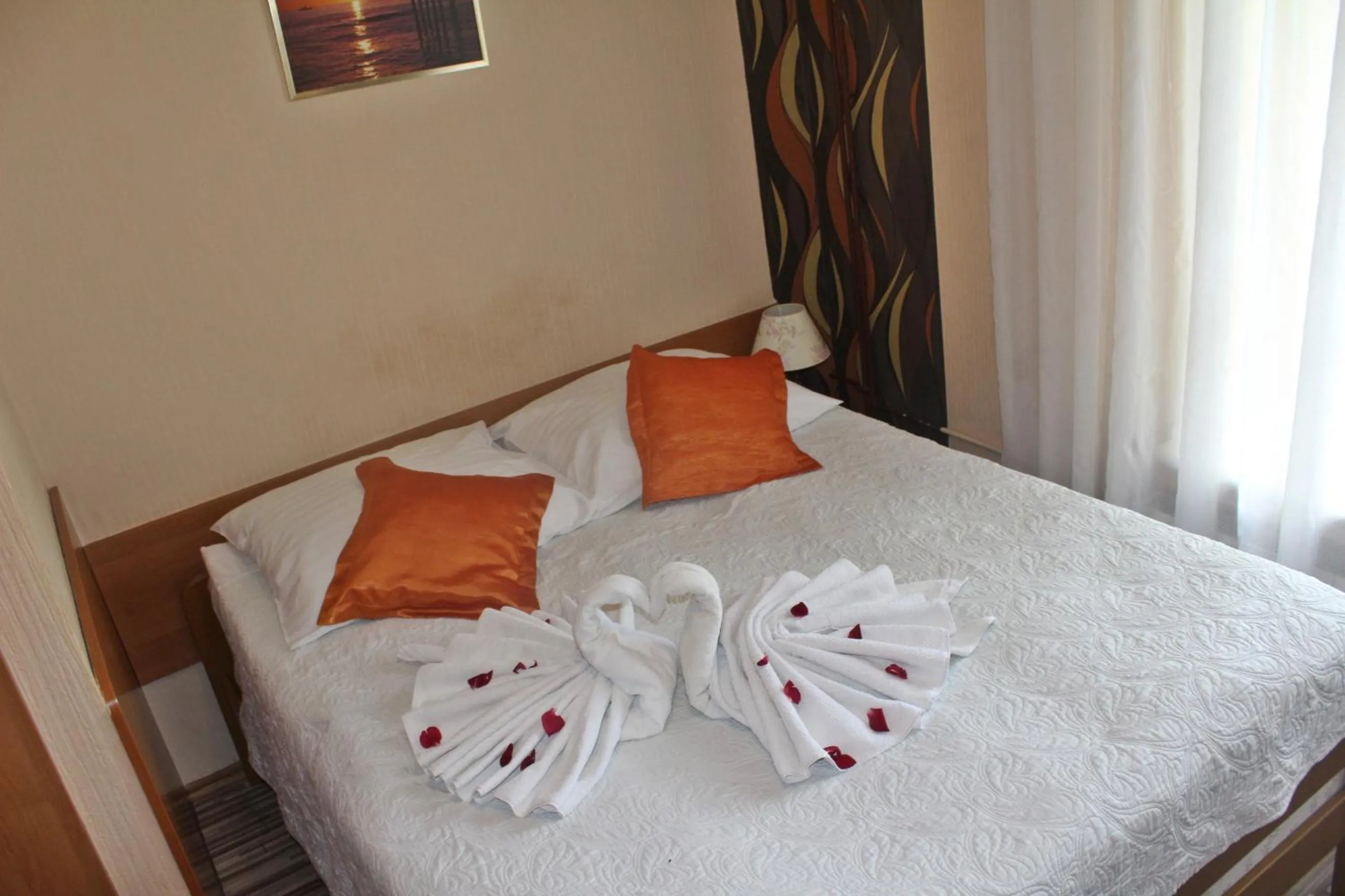 Bed in Hotel Bursztyn