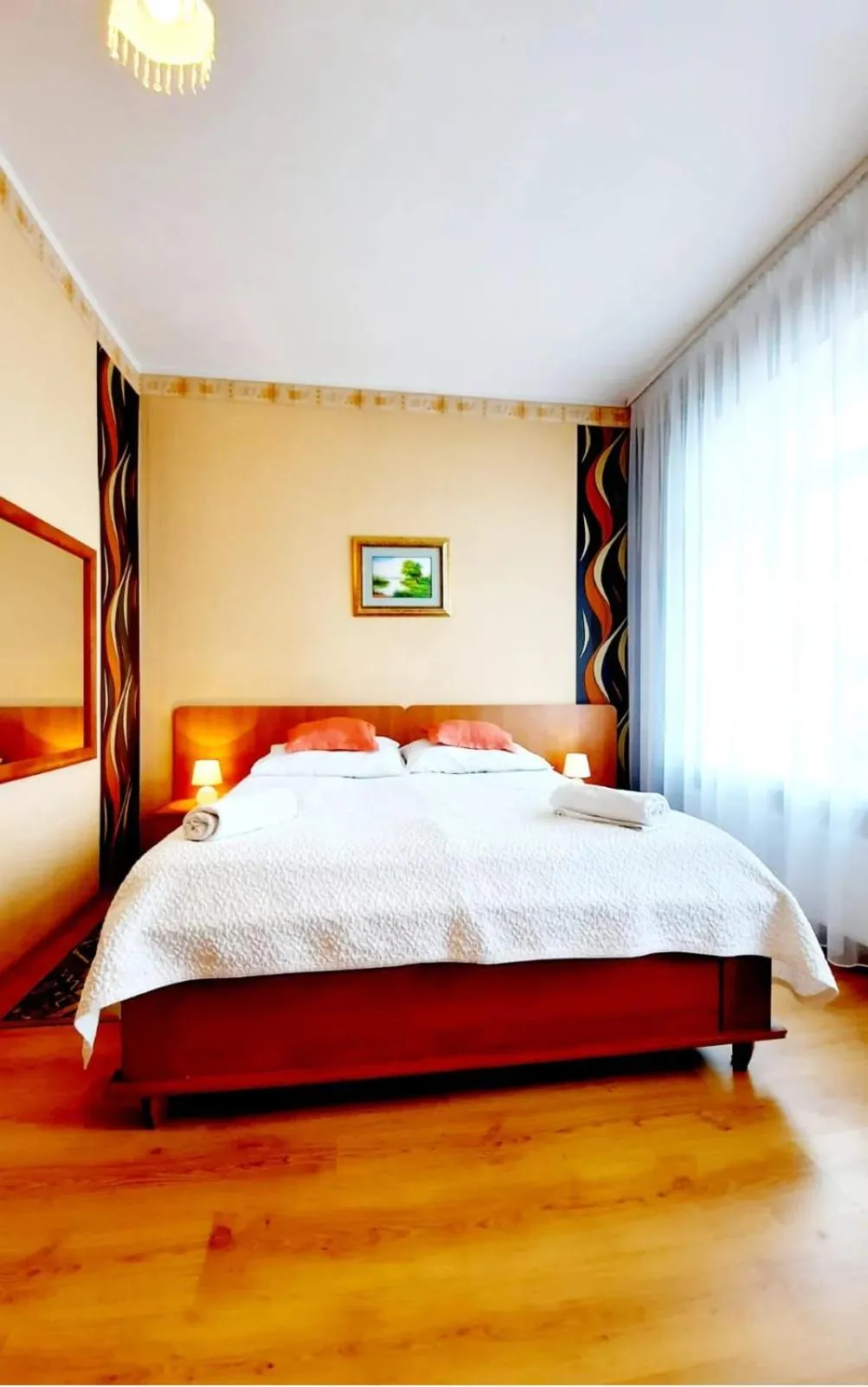 Bed in Hotel Bursztyn