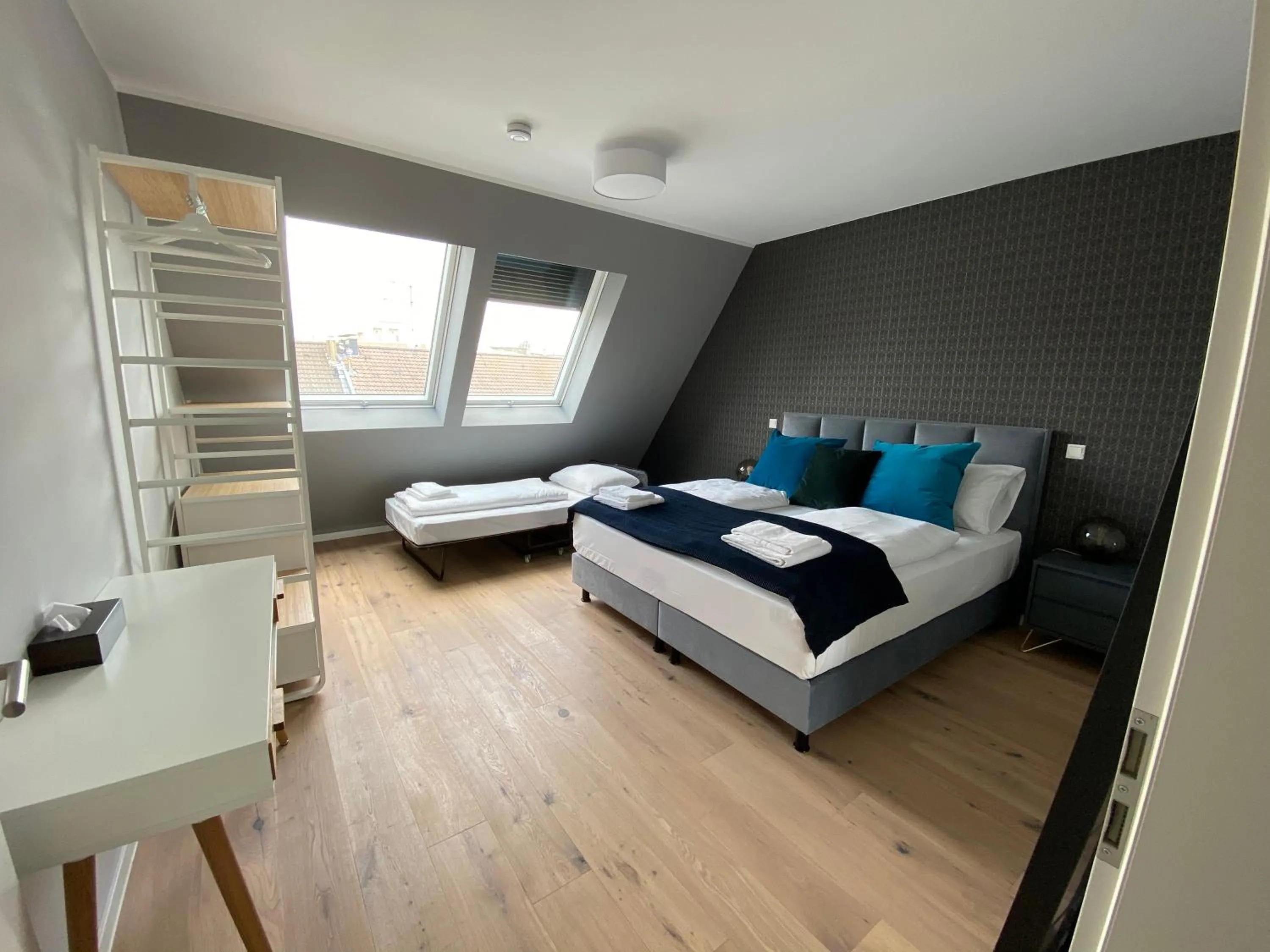 Bed in Sleep Inn Düsseldorf Suites