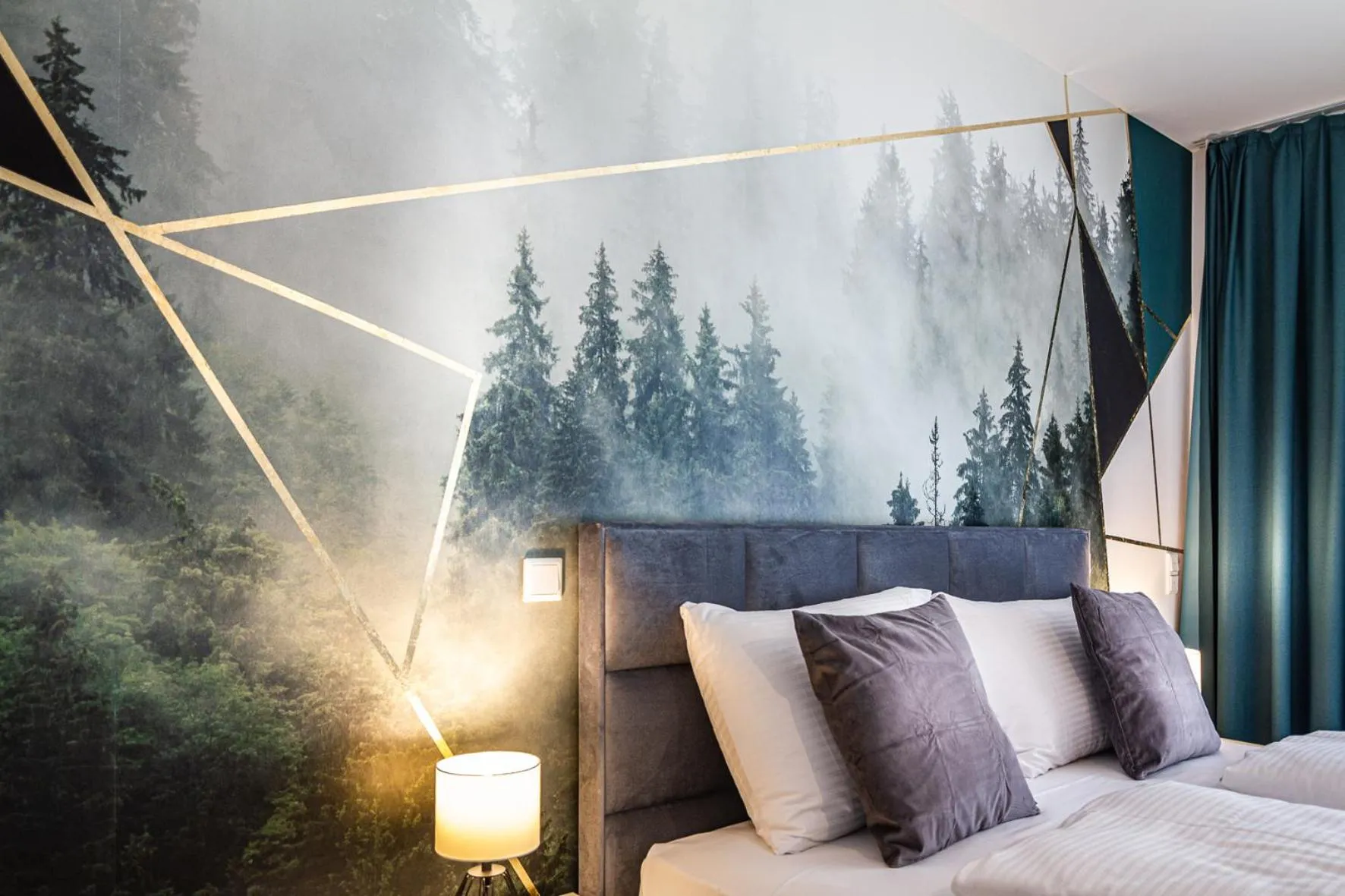 Bed in Sleep Inn Düsseldorf Suites