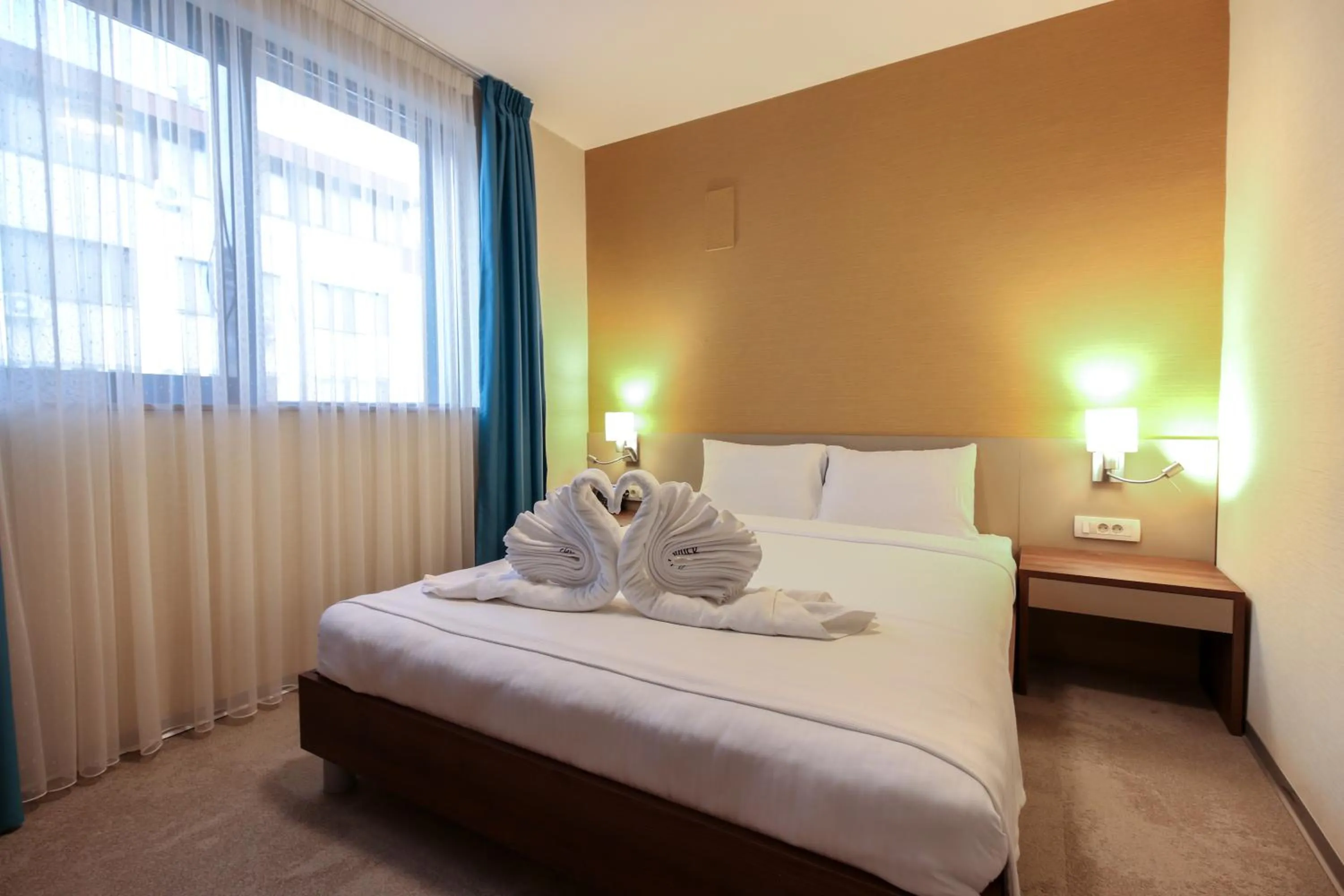 Bed in Sky Corner Hotel