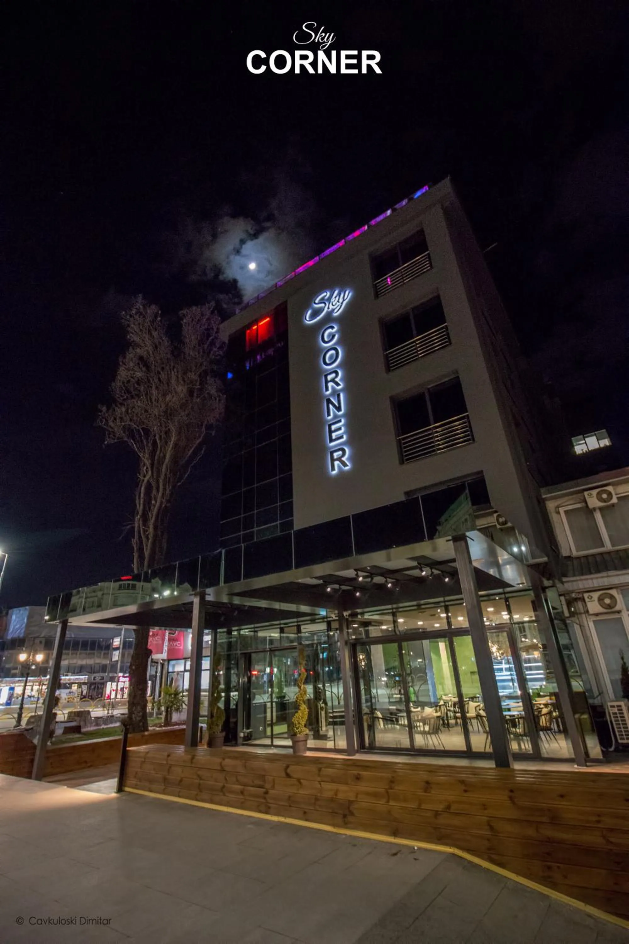 Facade/entrance in Sky Corner Hotel