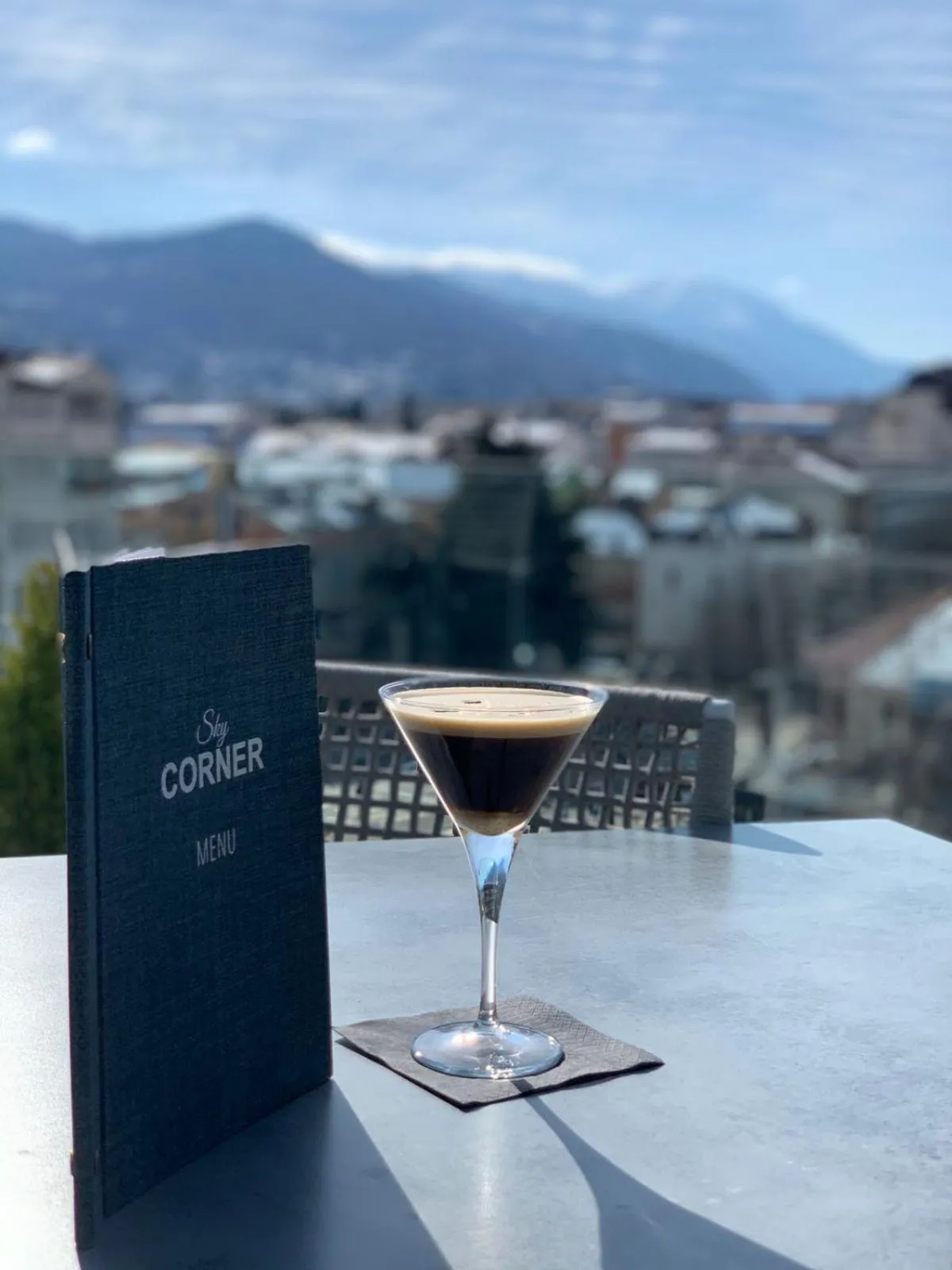 Drinks in Sky Corner Hotel