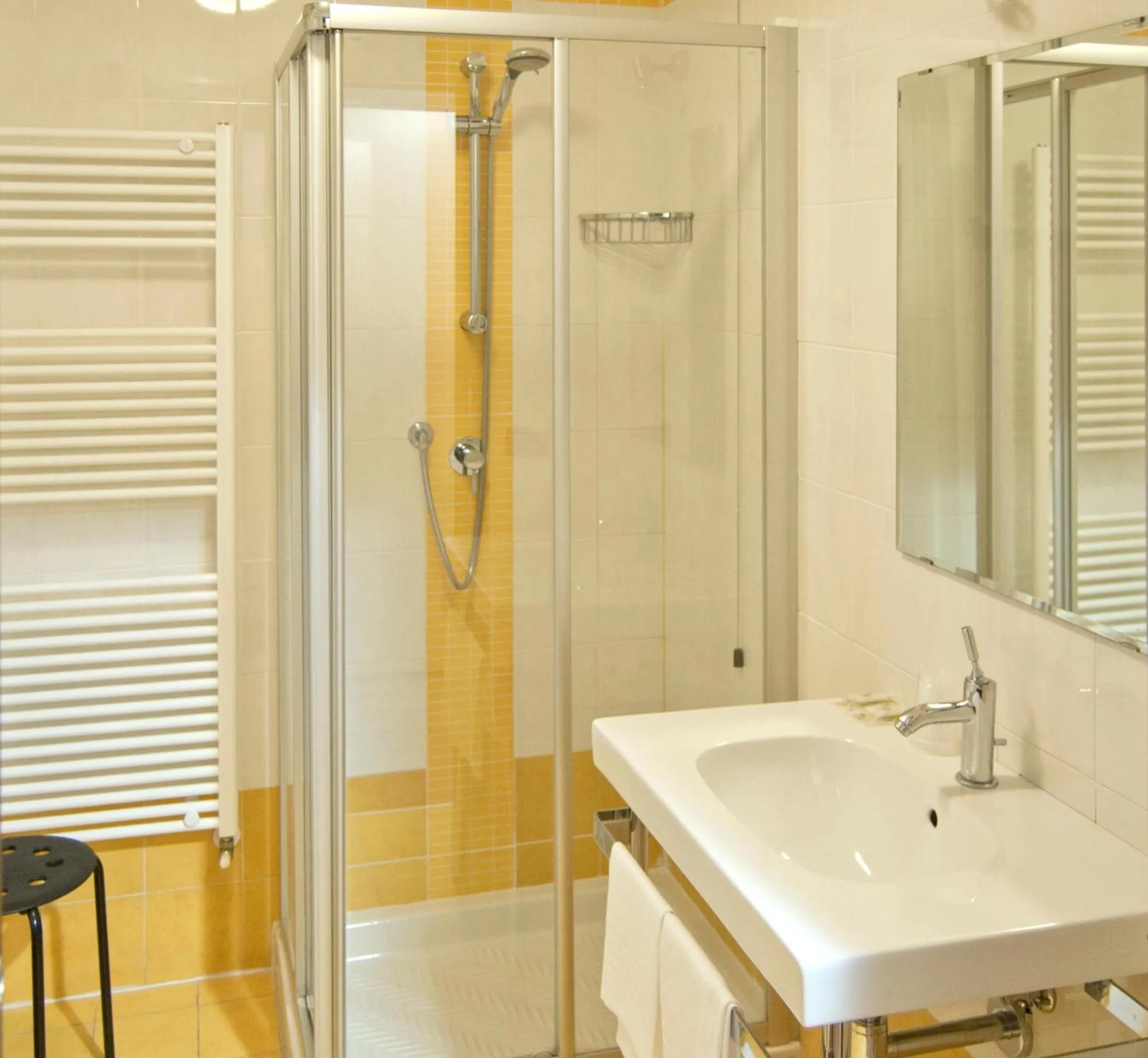 Shower in Hotel Leon Bianco