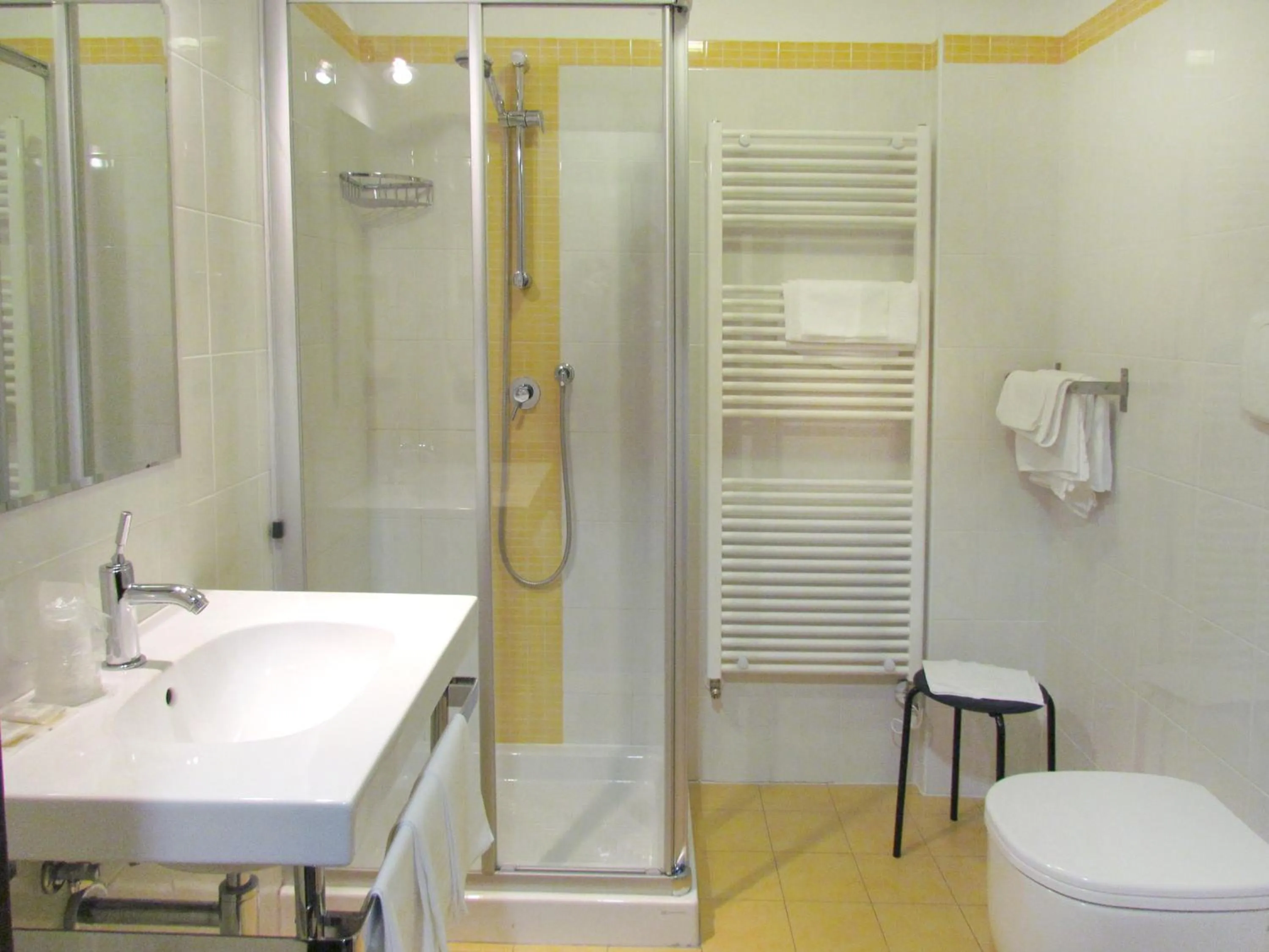 Shower in Hotel Leon Bianco