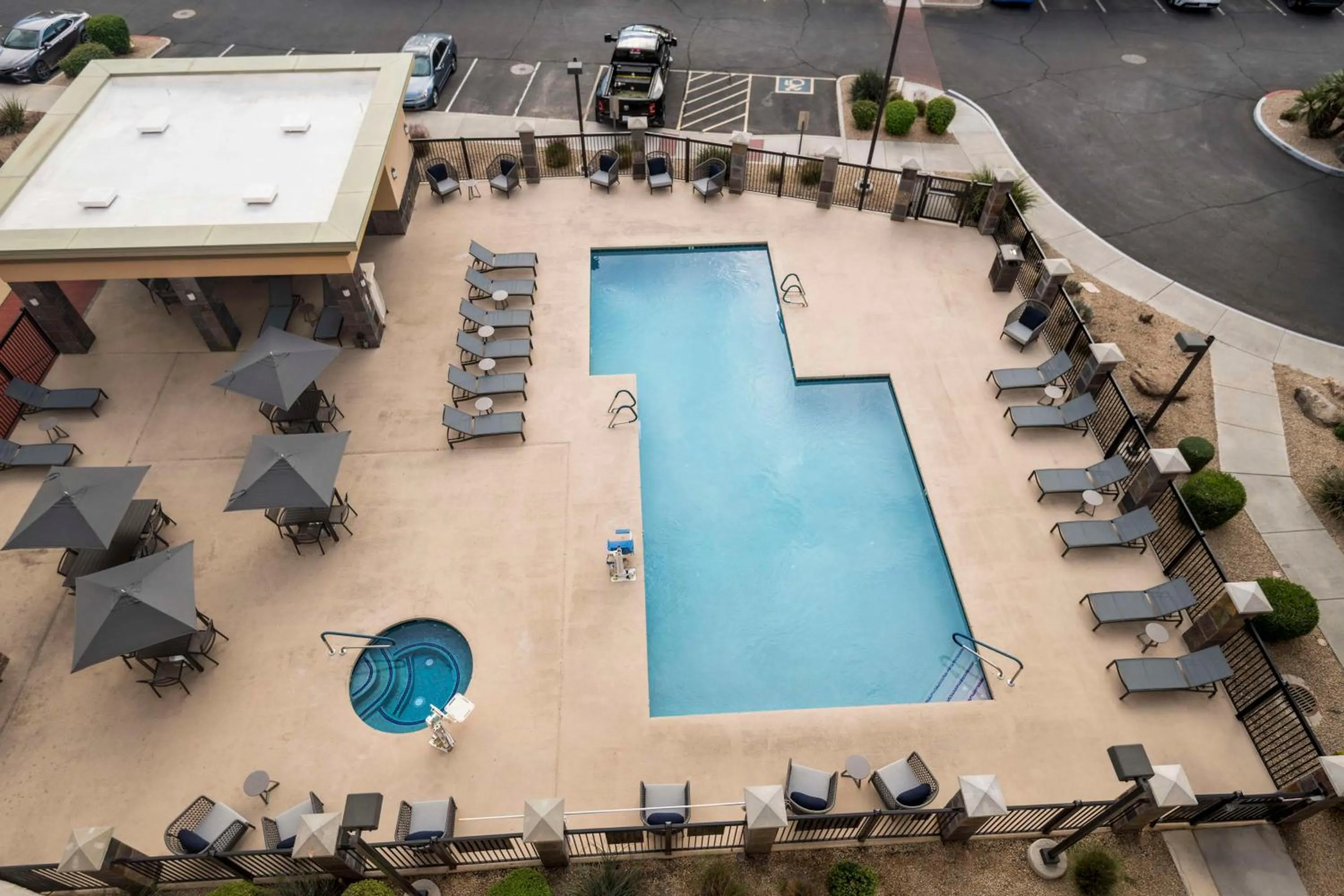 Pool view in Homewood Suites by Hilton Phoenix North-Happy Valley