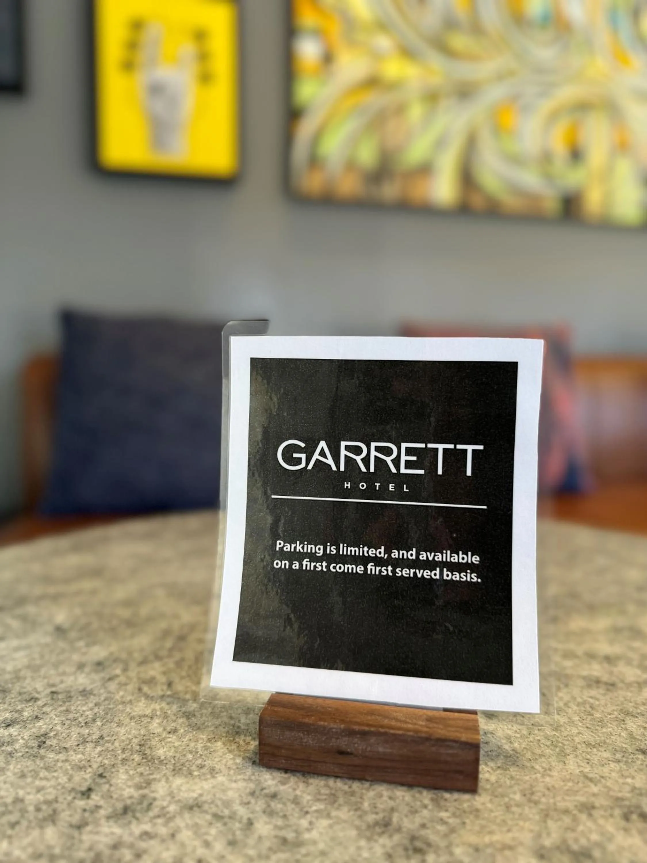 Parking in Hotel Garrett