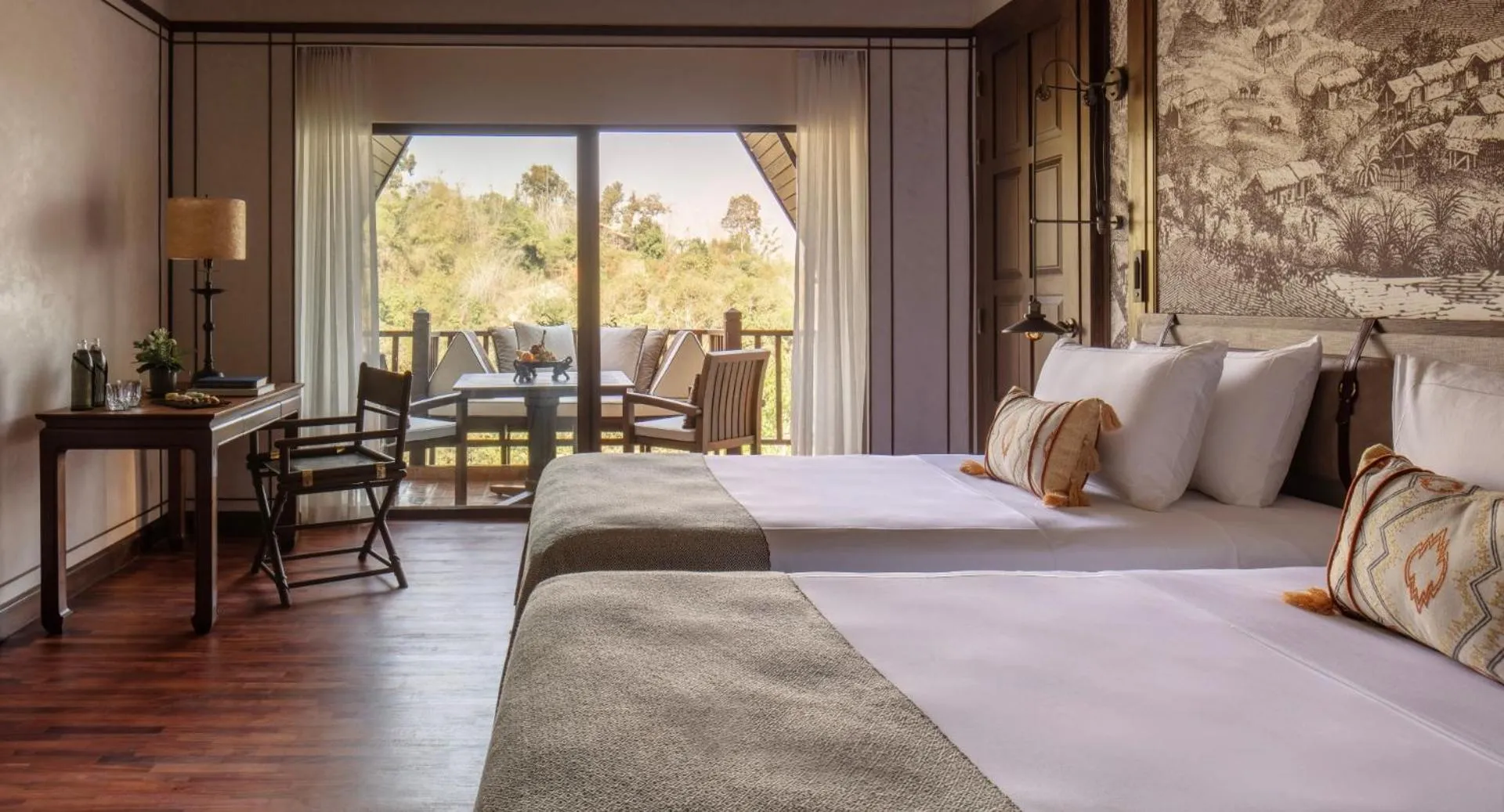 Photo of the whole room, Bed in Anantara Golden Triangle Elephant Camp & Resort