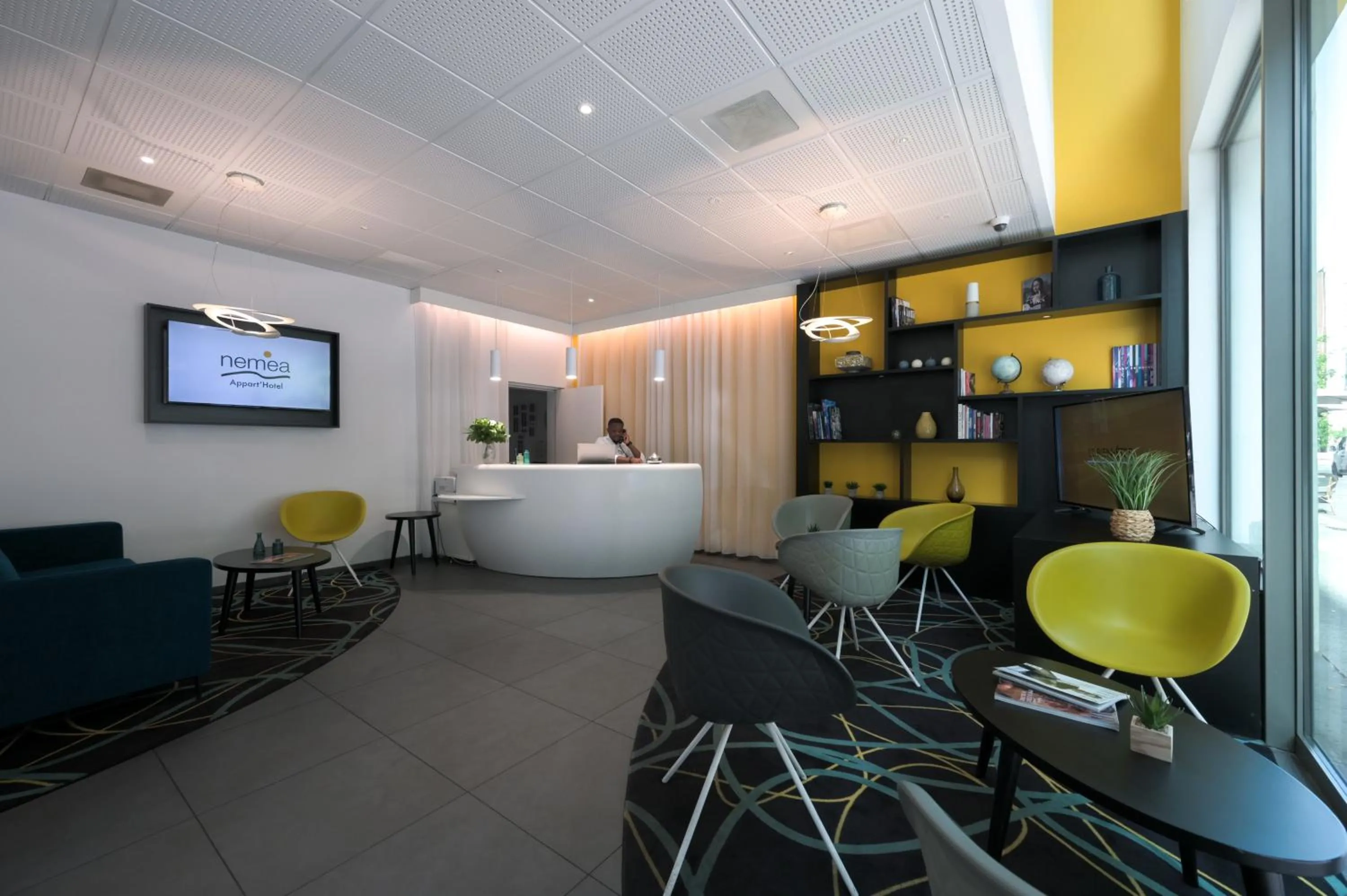 Lobby or reception in Nemea Appart Hotel So Cloud Lyon Gare Part-Dieu