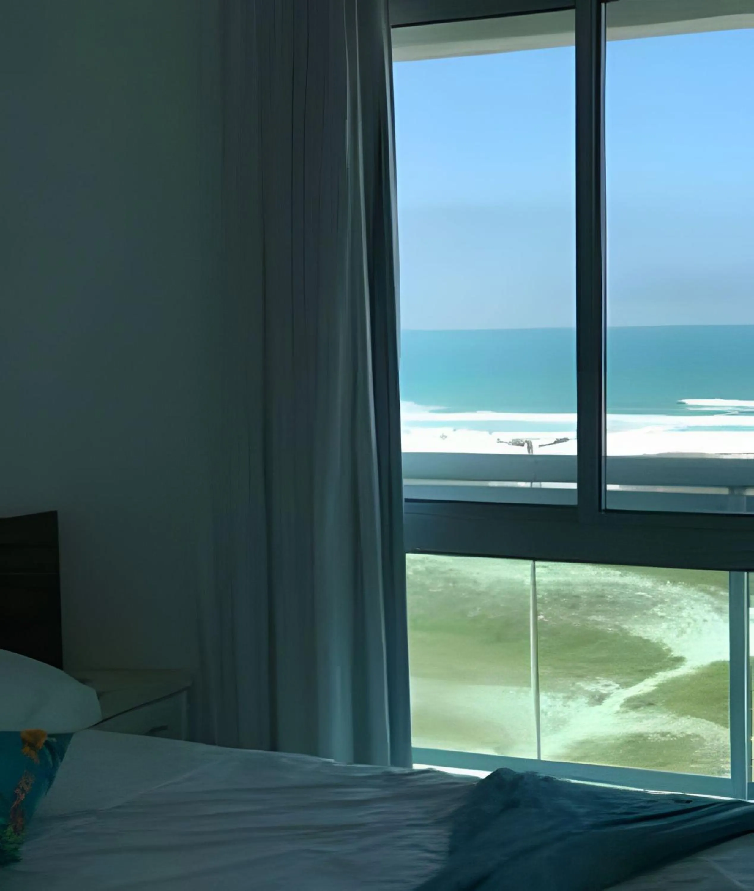 View (from property/room), Bed in Flat Mandai Cabo Frio