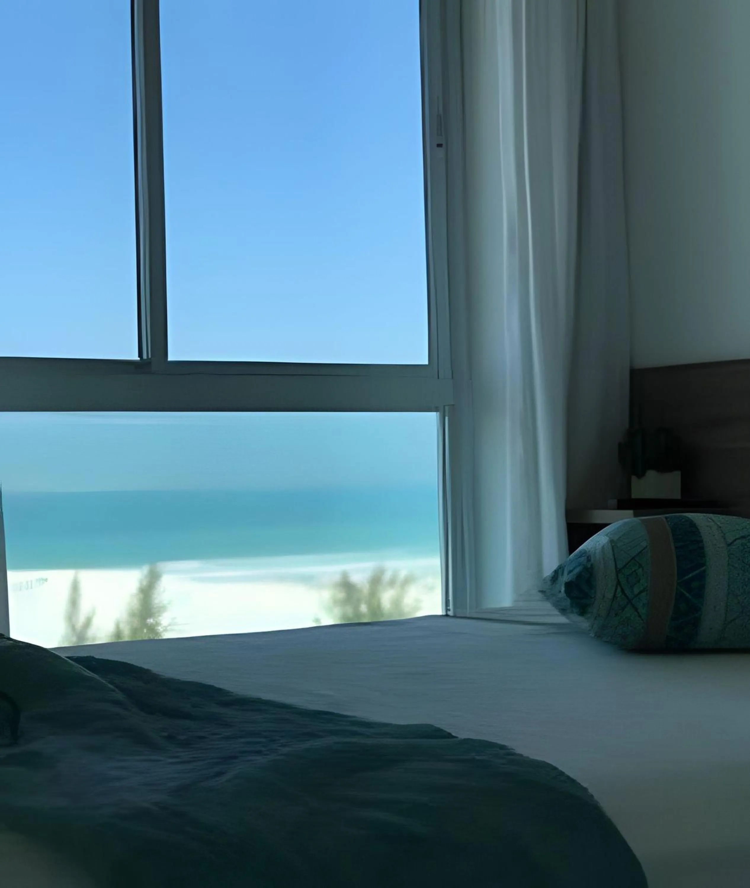 View (from property/room), Bed in Flat Mandai Cabo Frio