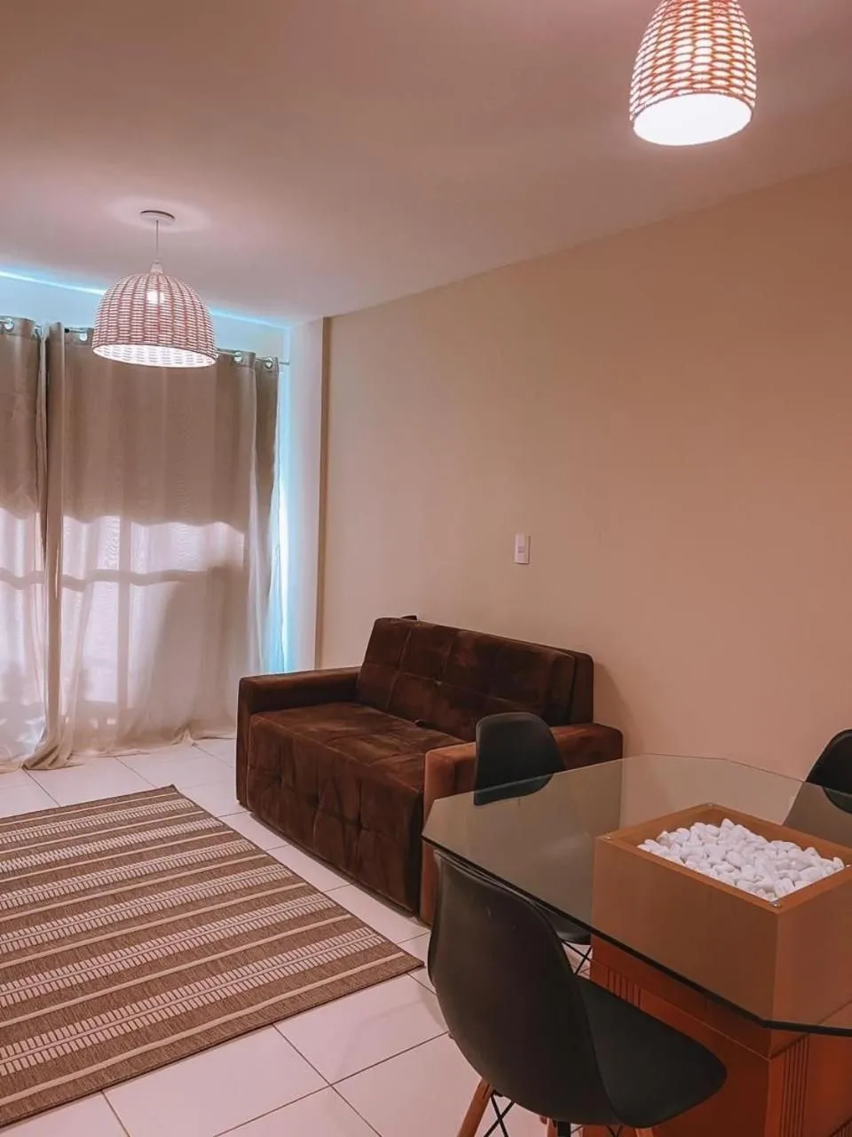Living room in Flat Mandai Cabo Frio