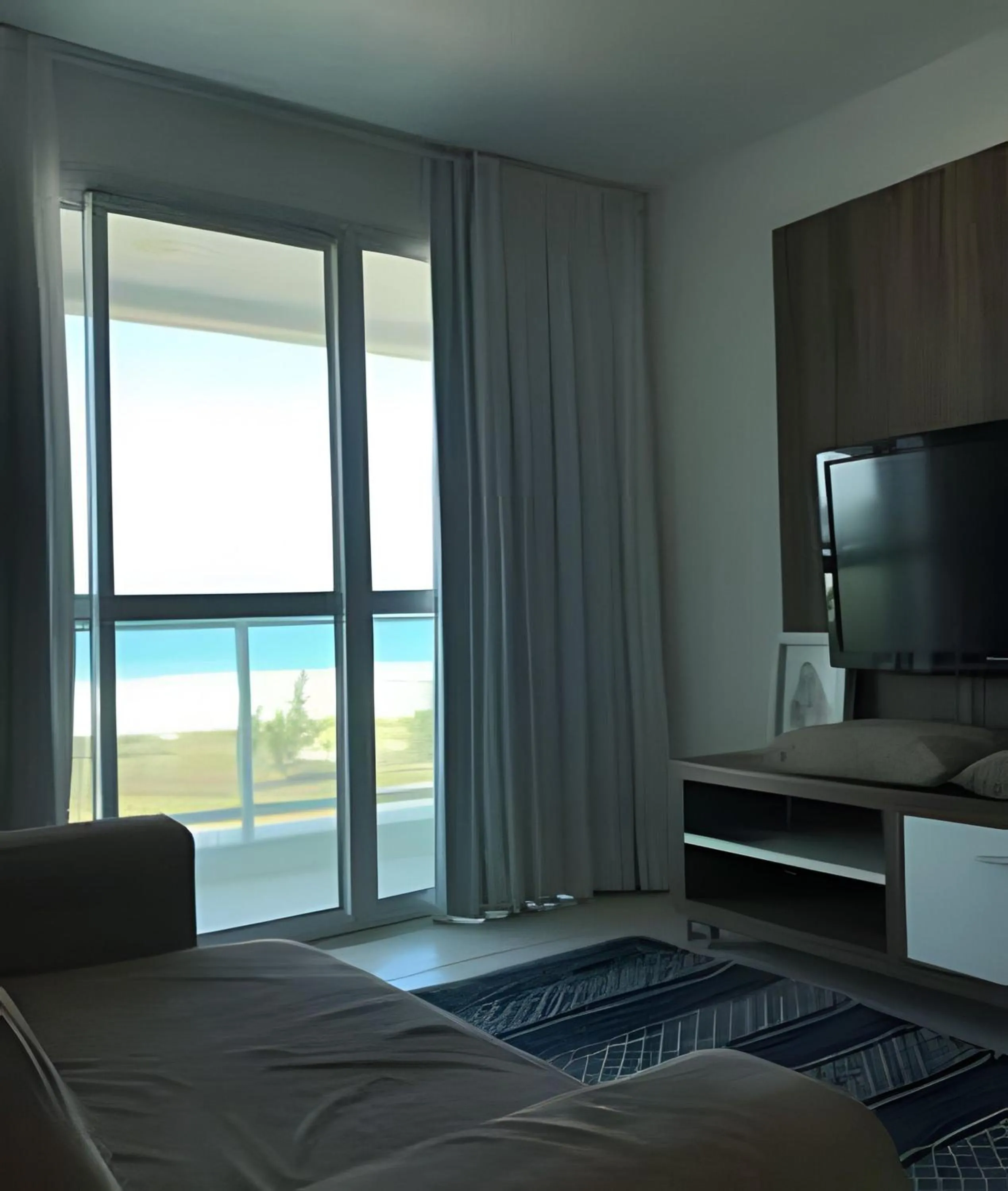 View (from property/room), Bed in Flat Mandai Cabo Frio
