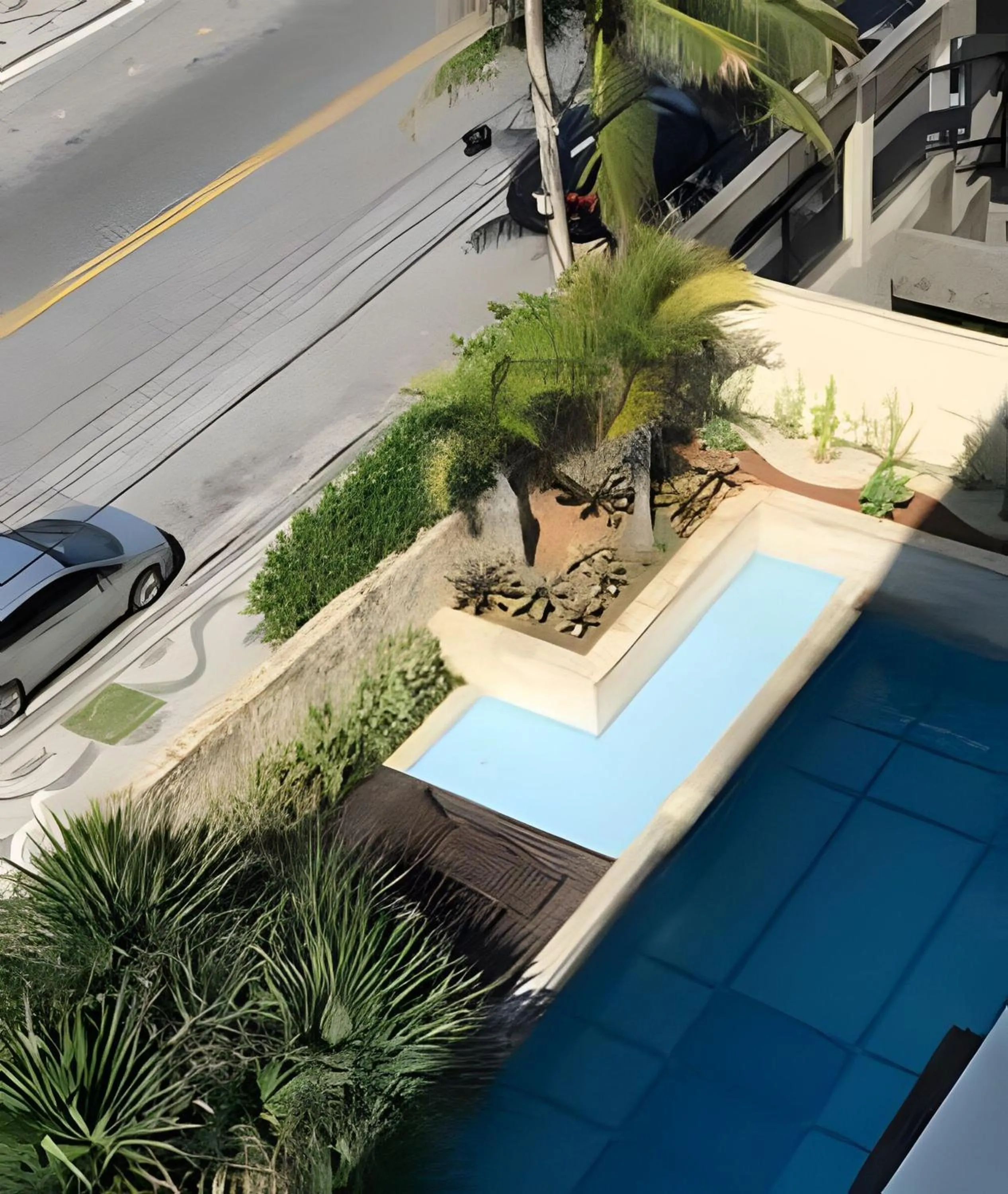 Pool view in Flat Mandai Cabo Frio