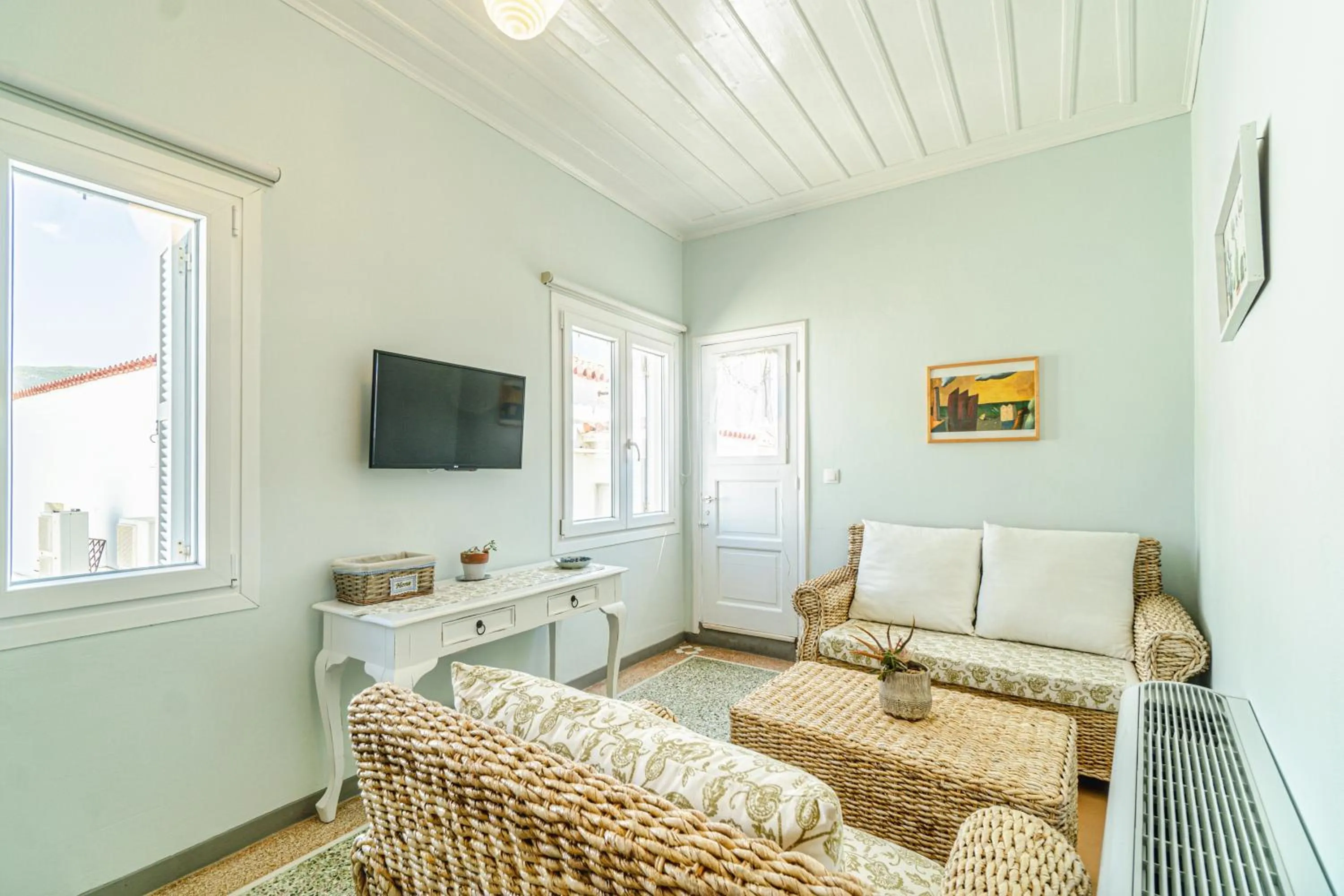 Seating area in Castel Abaso Boutique Apartments by Explore Andros