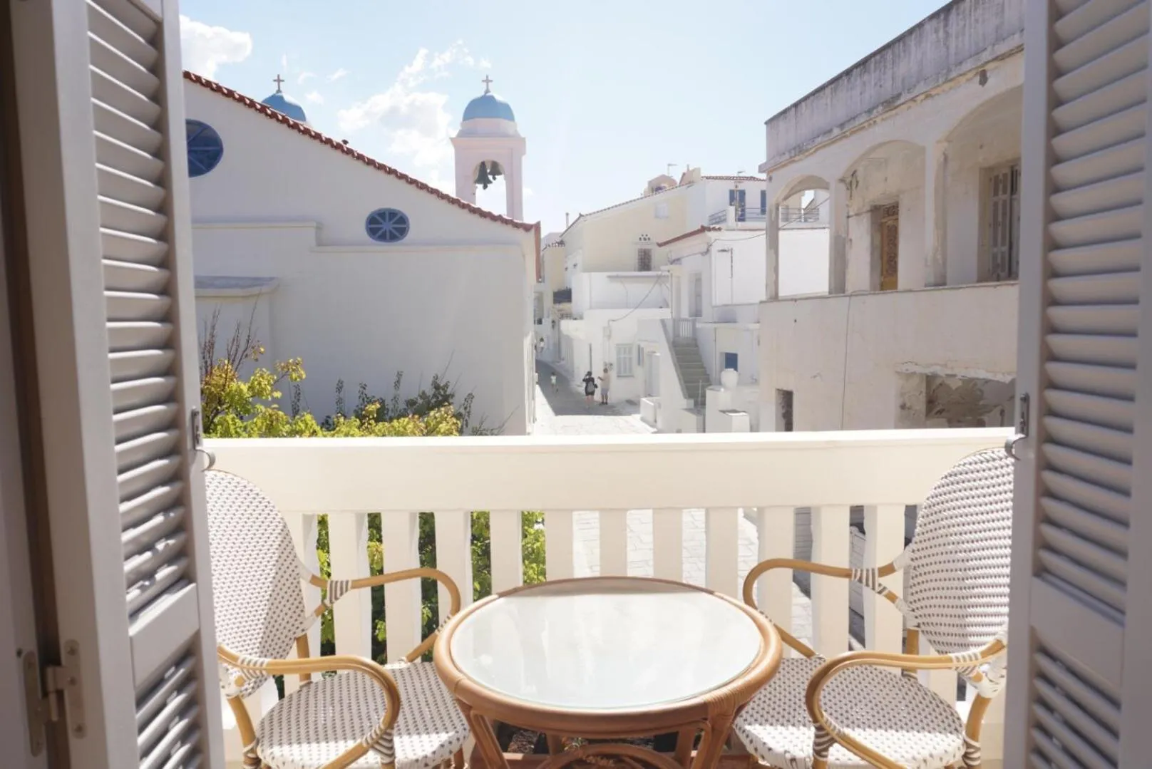 Balcony/Terrace in Castel Abaso Boutique Apartments by Explore Andros