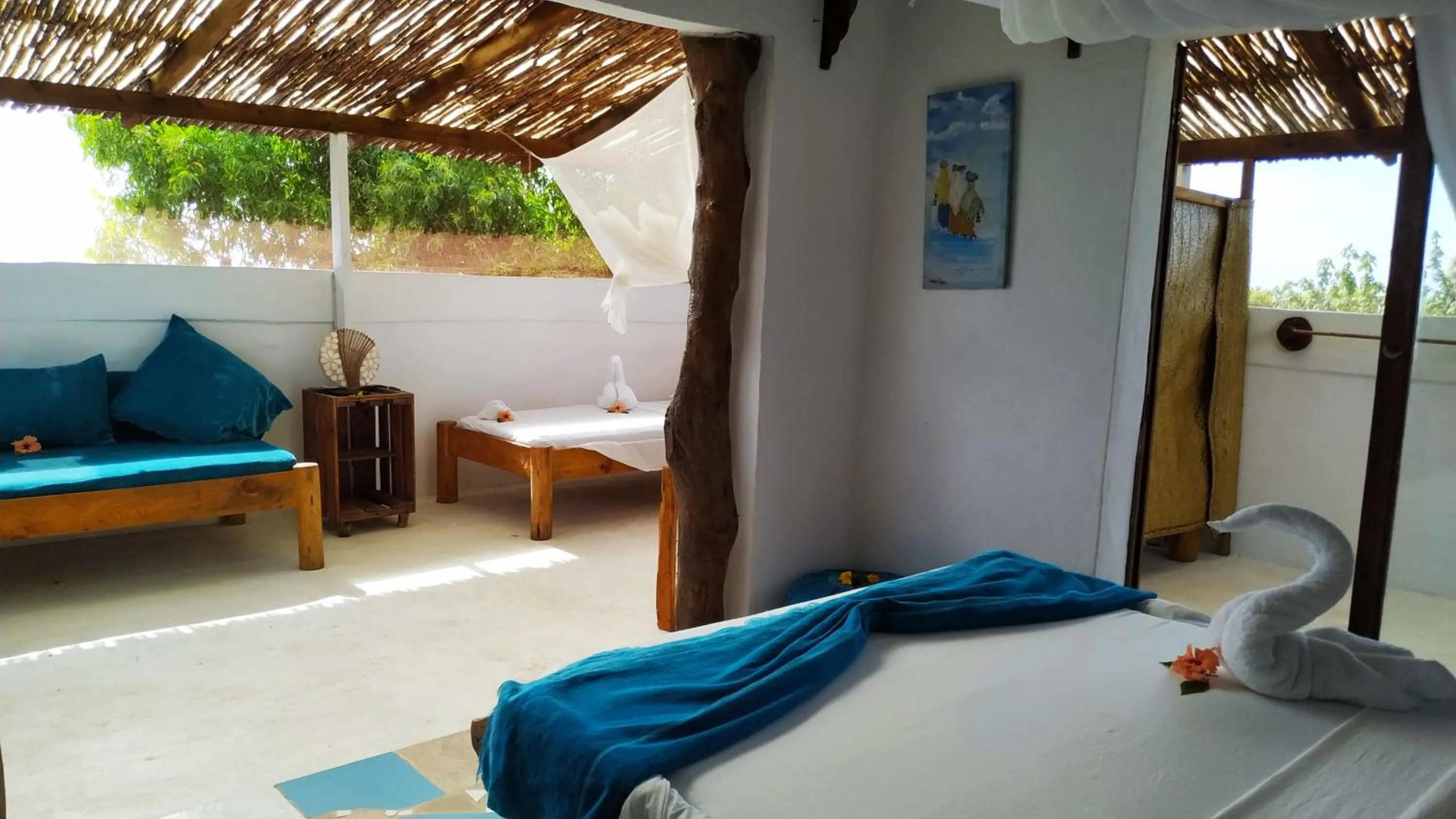 Bed in Karamba Eco Boutique Hotel