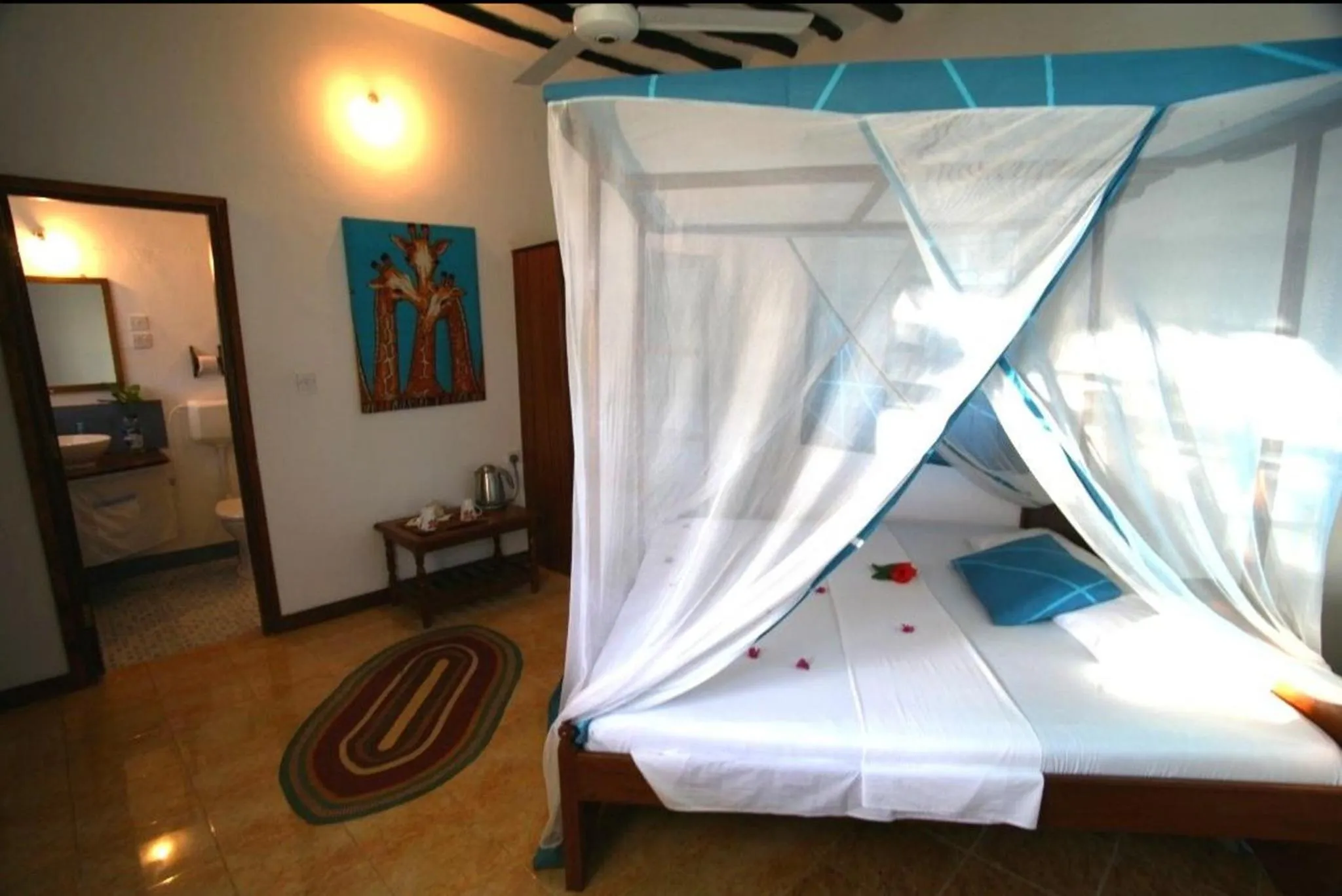 Bed in Karamba Eco Boutique Hotel