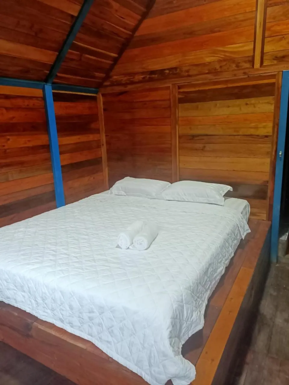 Bed in Green Bamboo Lodge Resort
