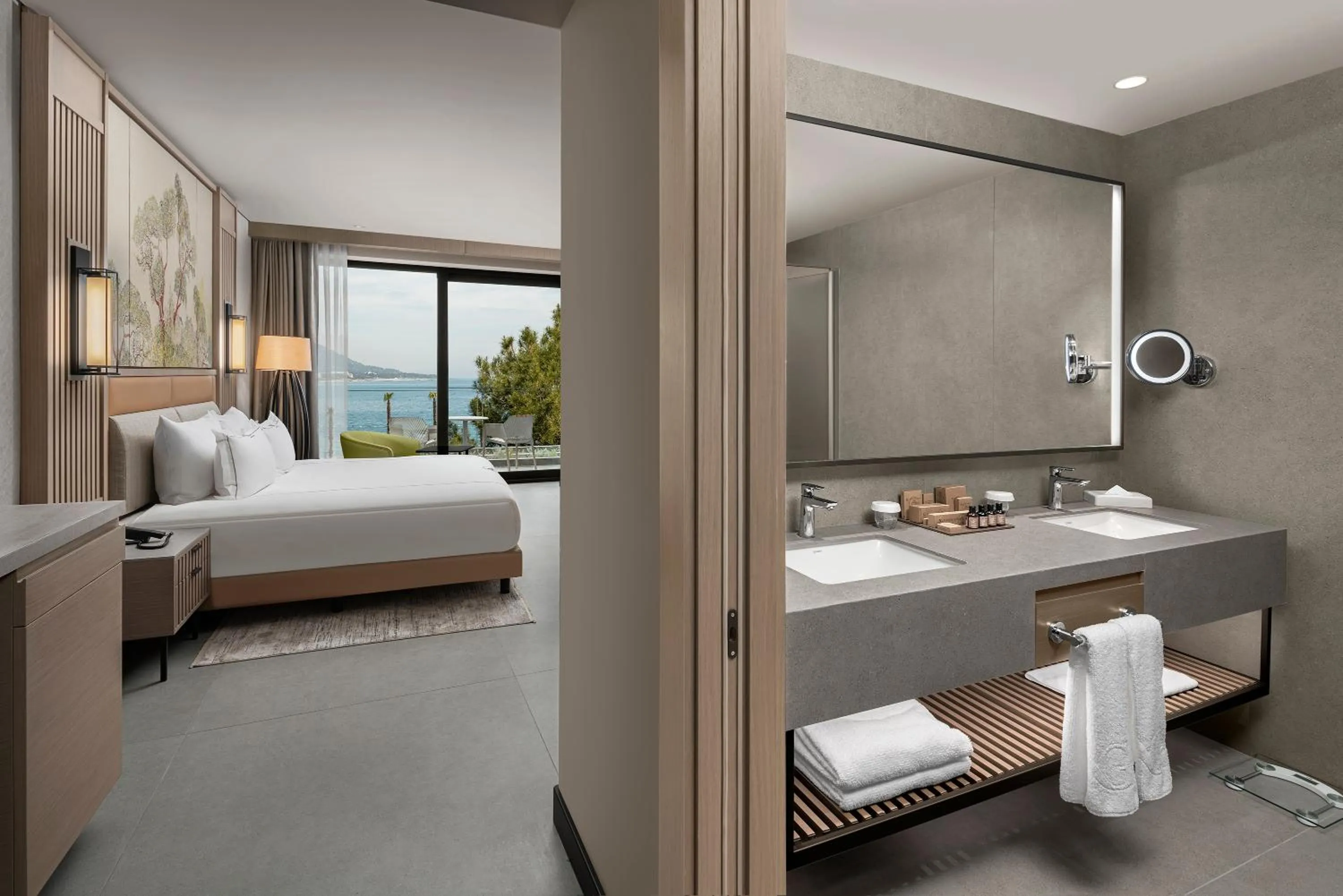 Bathroom, Bed in NG Phaselis Bay