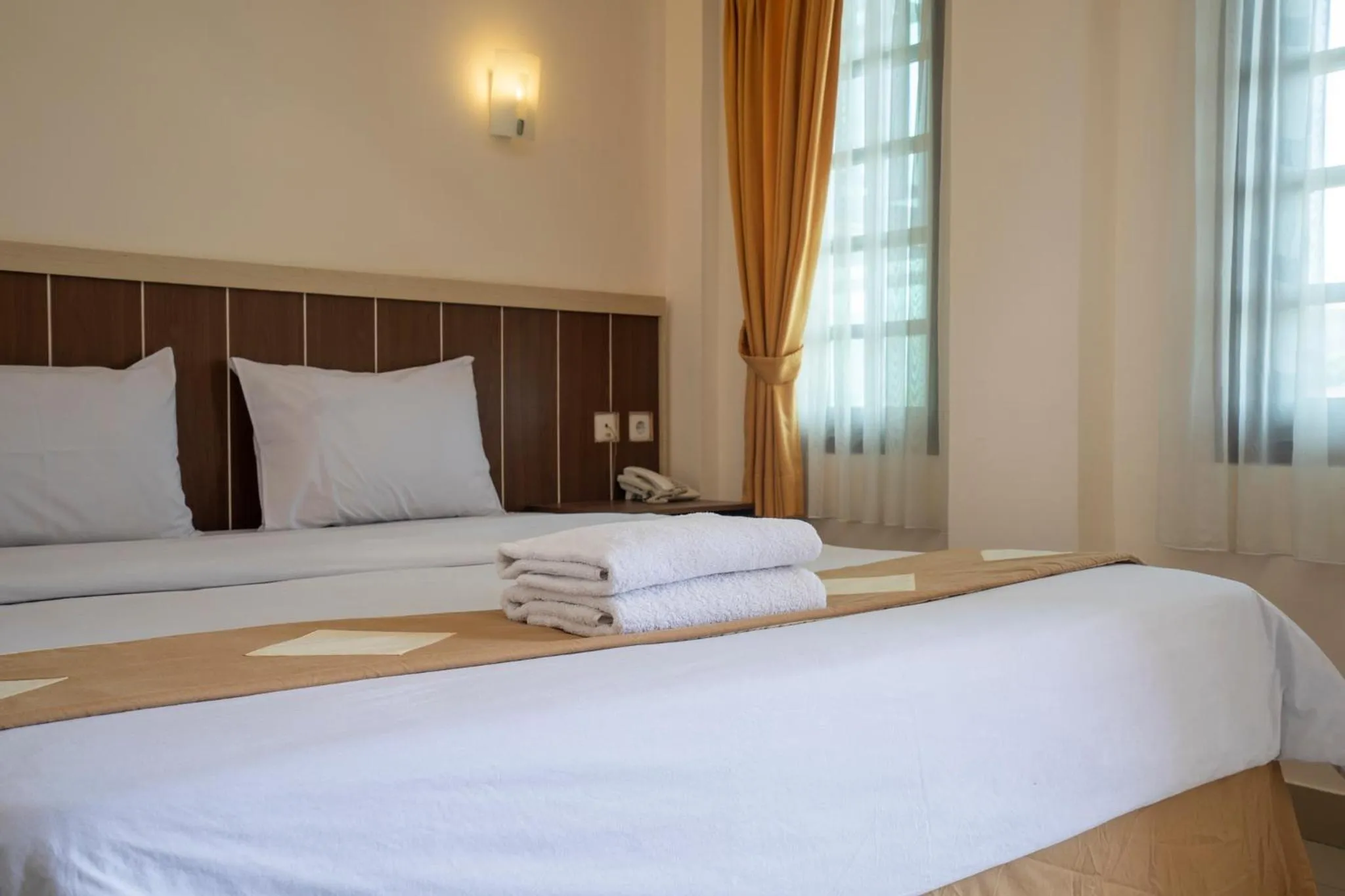 Bed in Dago's Hill Hotel