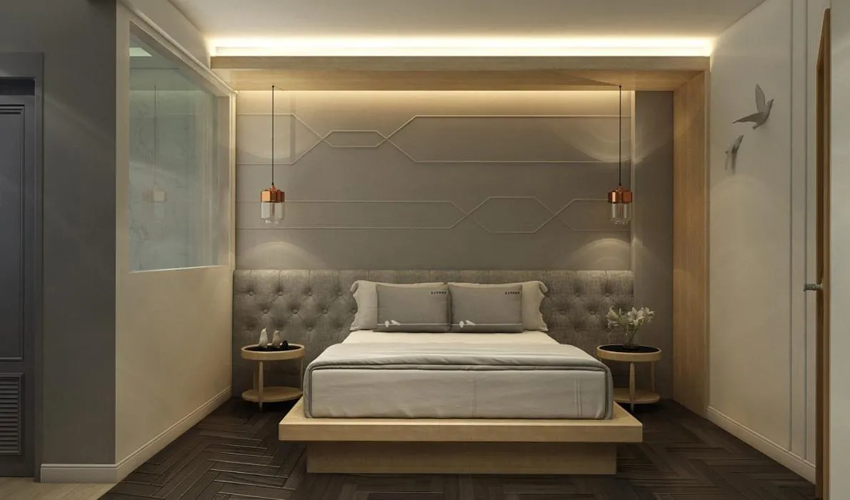 Photo of the whole room, Bed in Tori Prestige Bangkok Hotel