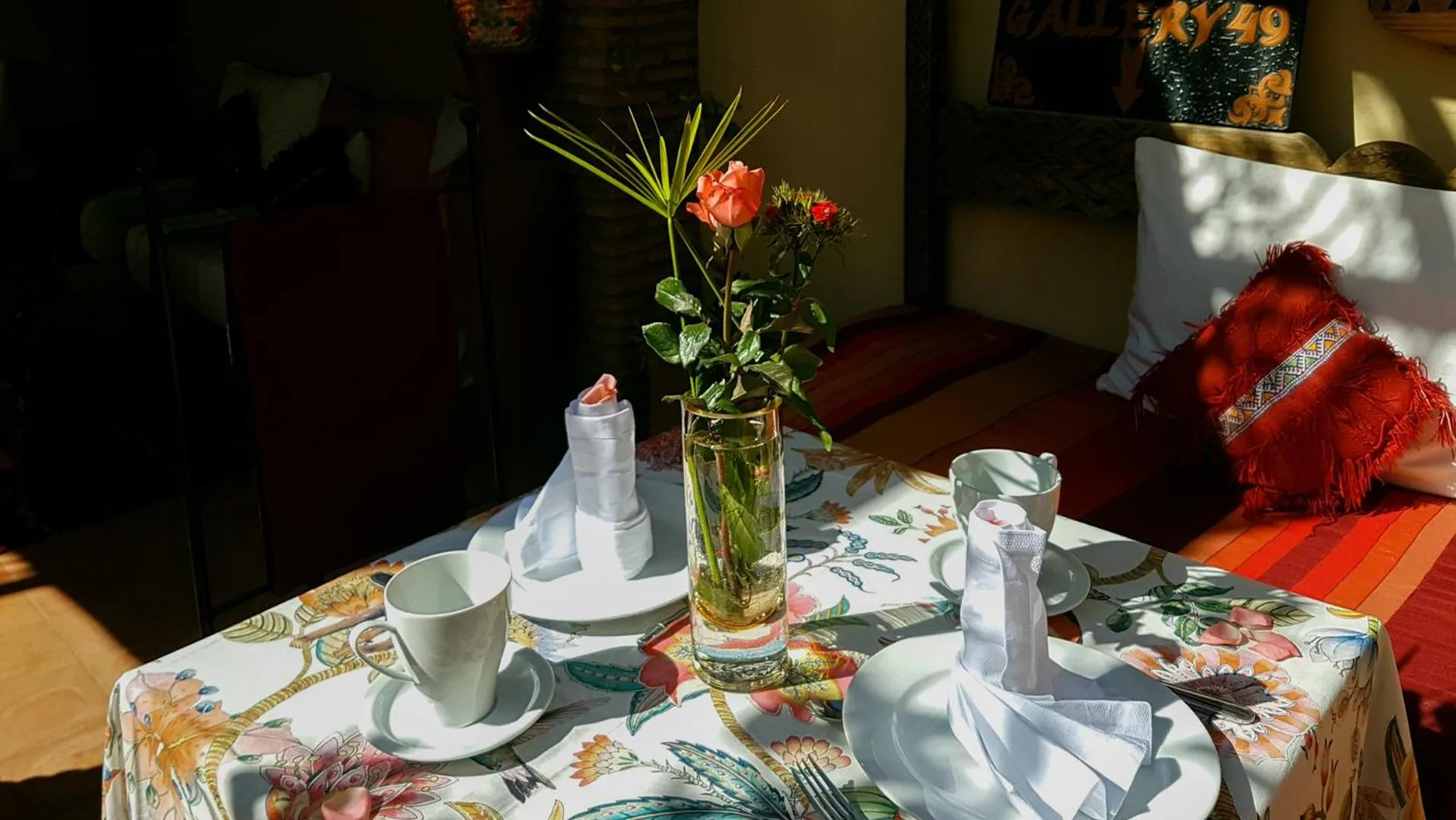 Restaurant/places to eat in Riad Gallery 49 & Spa