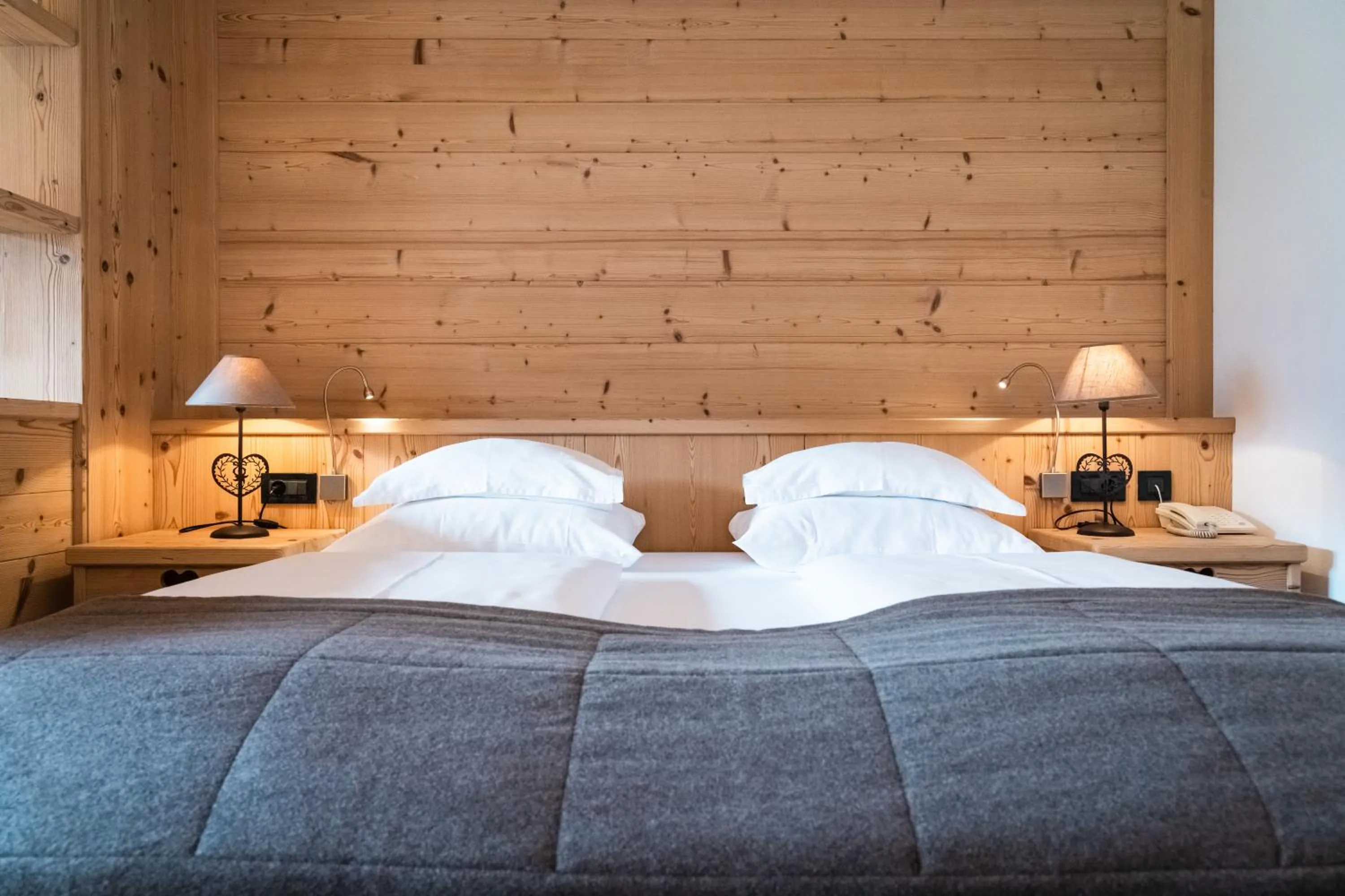 Bed in Hotel Arnaria